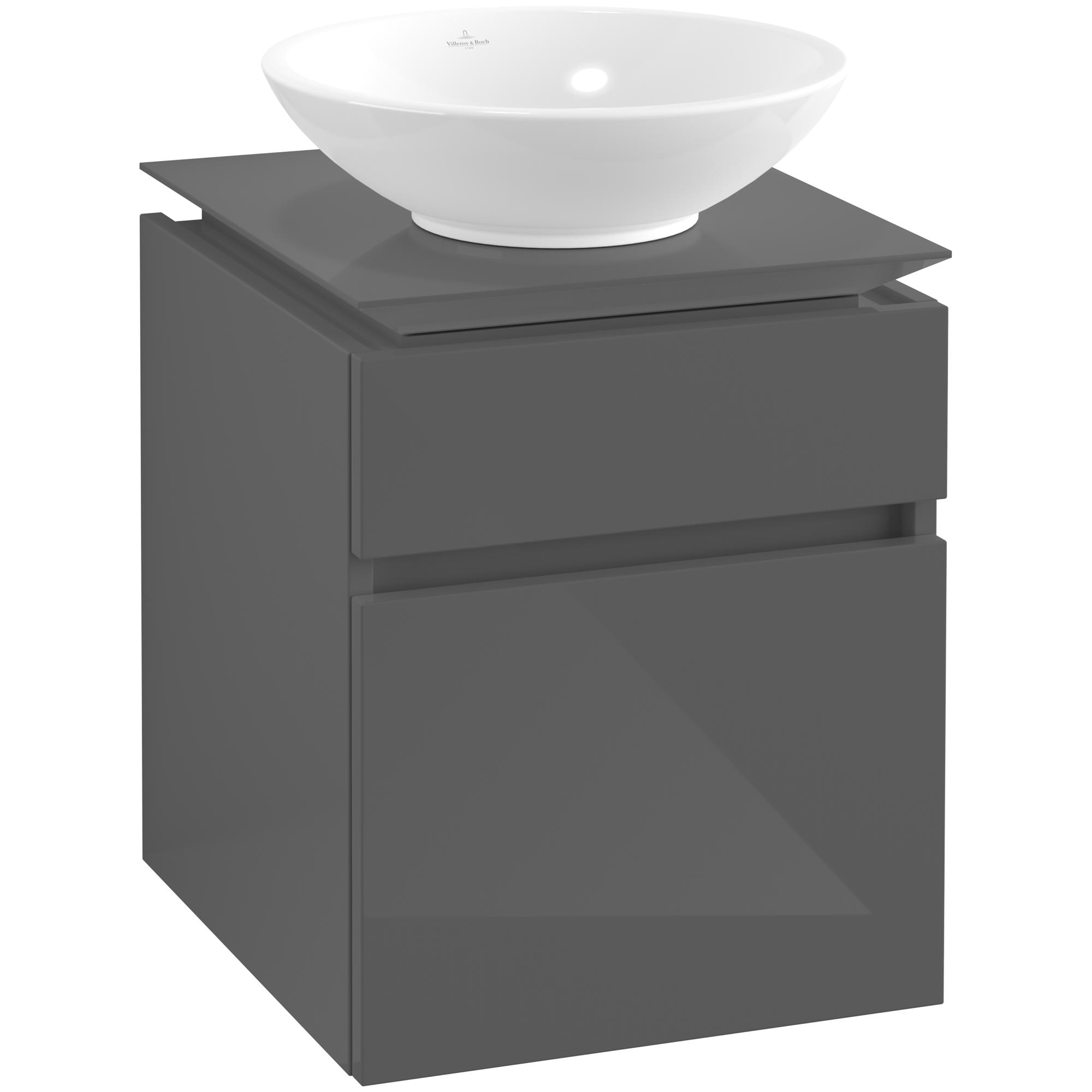 Tvättställsskåp Villeroy & Boch Legato 450 med 2 Lådor för Ytmonterat Tvättställ | badrum - badrumsmobler - tvattstallsskap-och-kommod | KakelKungen