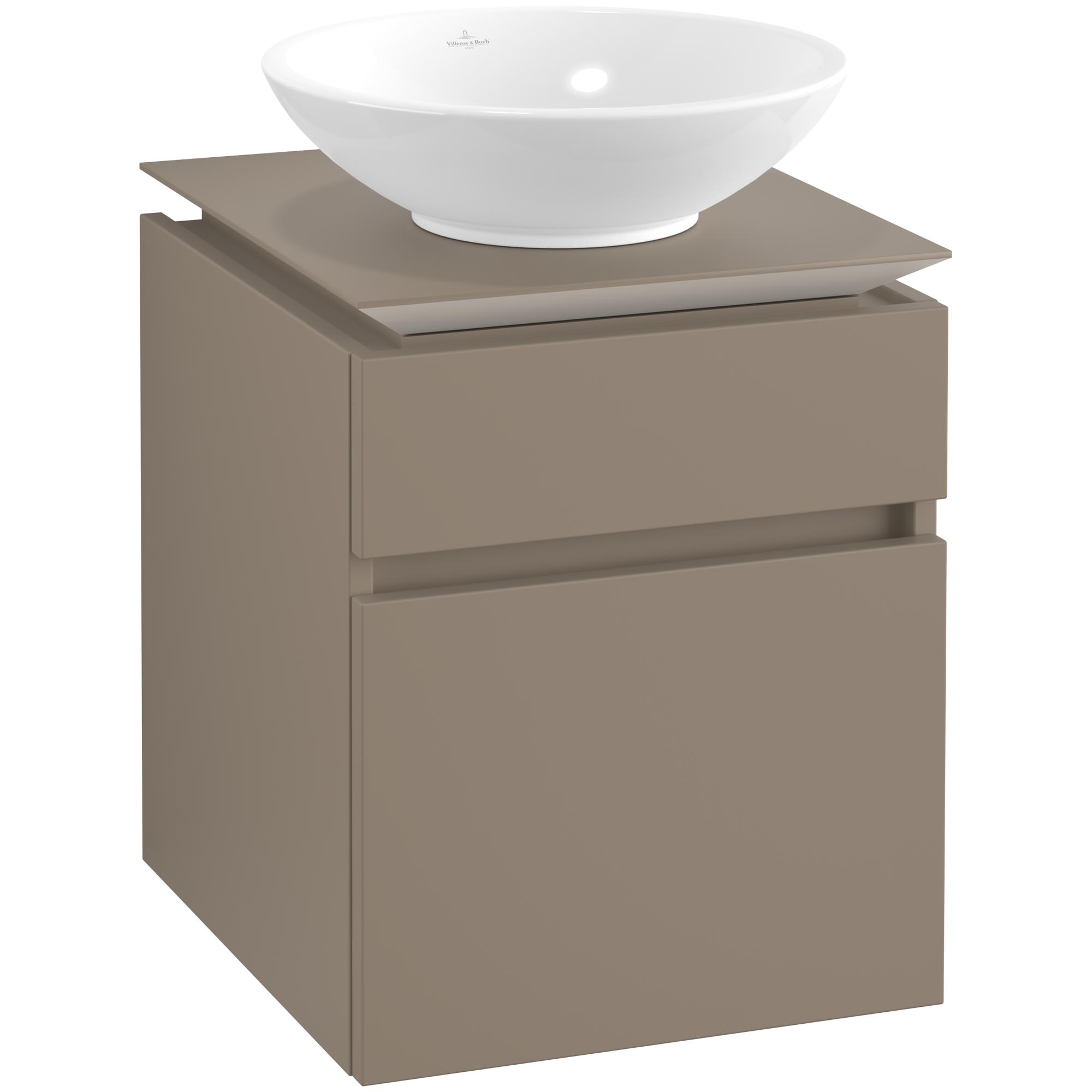 Tvättställsskåp Villeroy & Boch Legato 450 med 2 Lådor för Ytmonterat Tvättställ | badrum - badrumsmobler - tvattstallsskap-och-kommod | KakelKungen