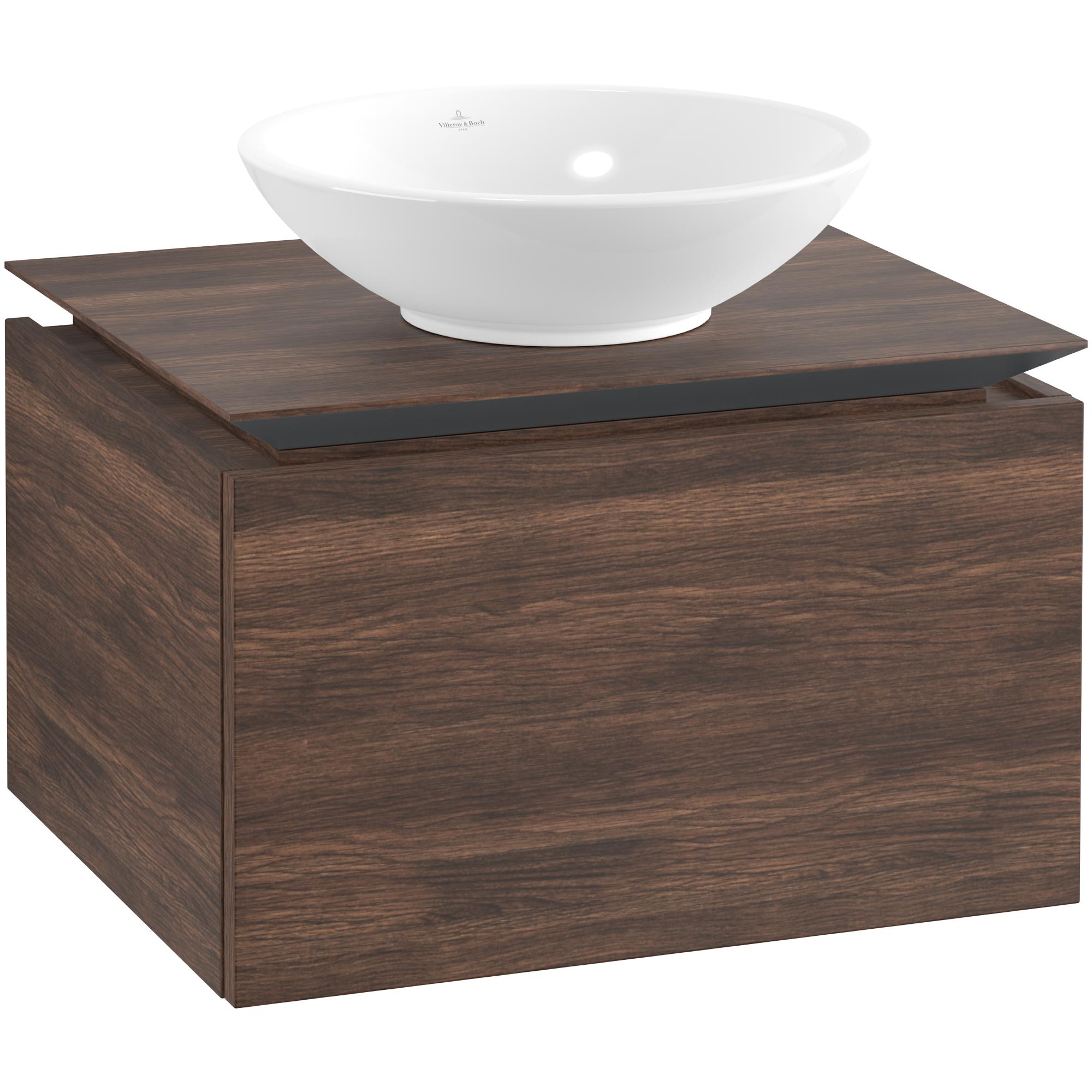 Tvättställsskåp Villeroy & Boch Legato Kompakt 600 med 1 Låda för Ytmonterat Tvättställ