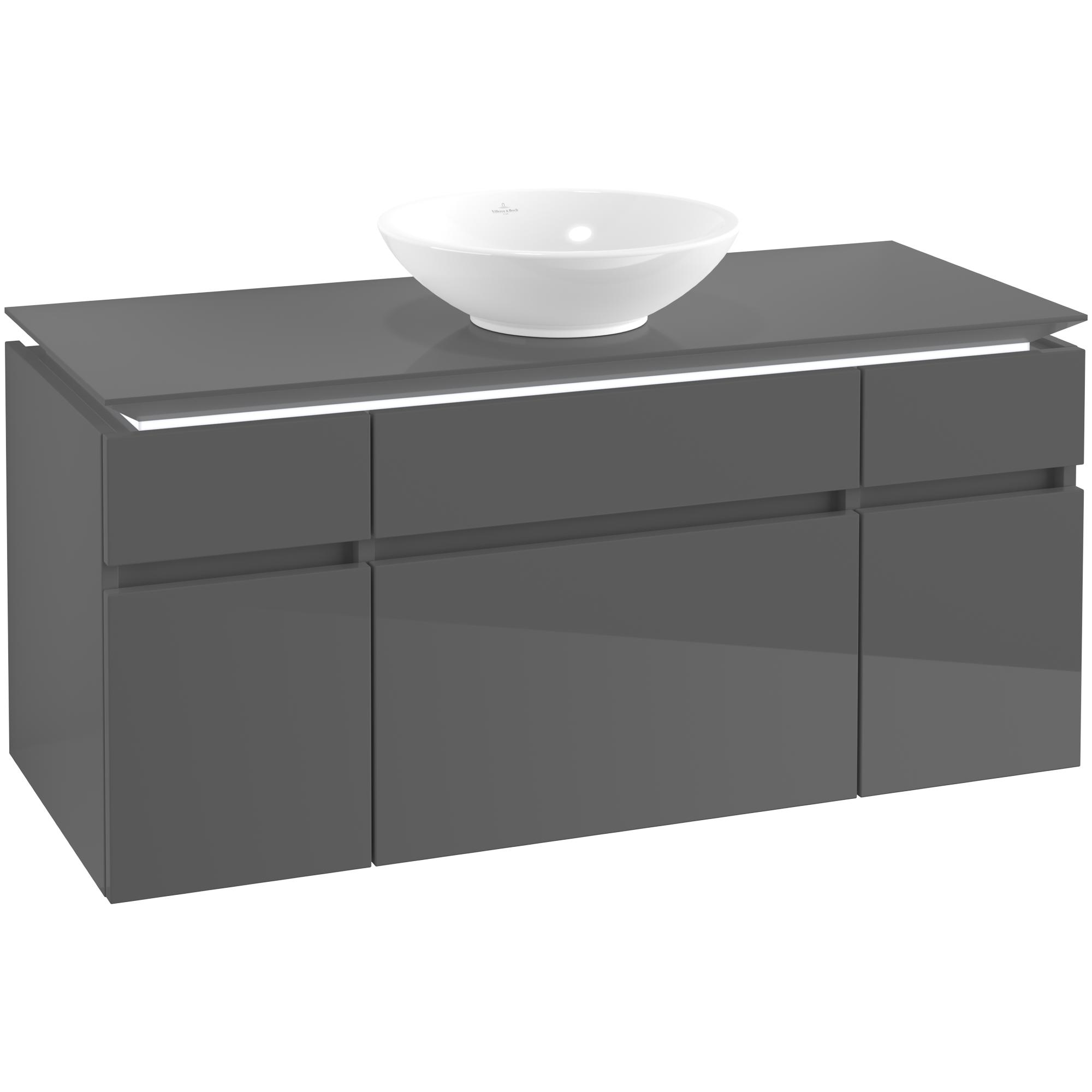 Tvättställsskåp Villeroy & Boch Legato med 5 Lådor för Ytmonterat Tvättställ från Övriga V&B Serier | badrum - badrumsmobler - tvattstallsskap-och-kommod | KakelKungen