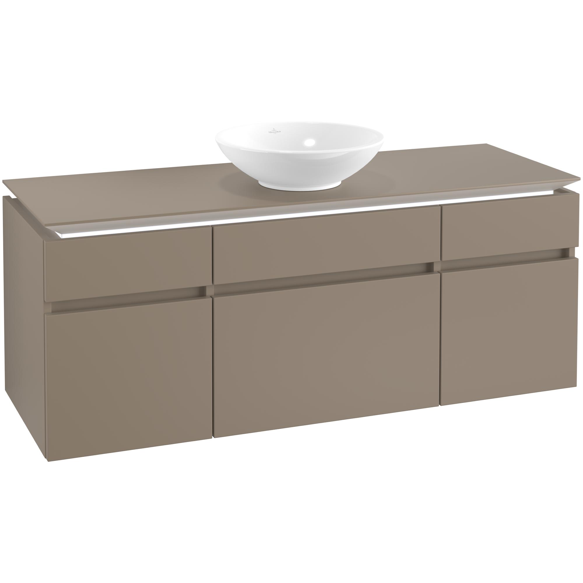 Tvättställsskåp Villeroy & Boch Legato med 5 Lådor för Ytmonterat Tvättställ från Övriga V&B Serier | badrum - badrumsmobler - tvattstallsskap-och-kommod | KakelKungen