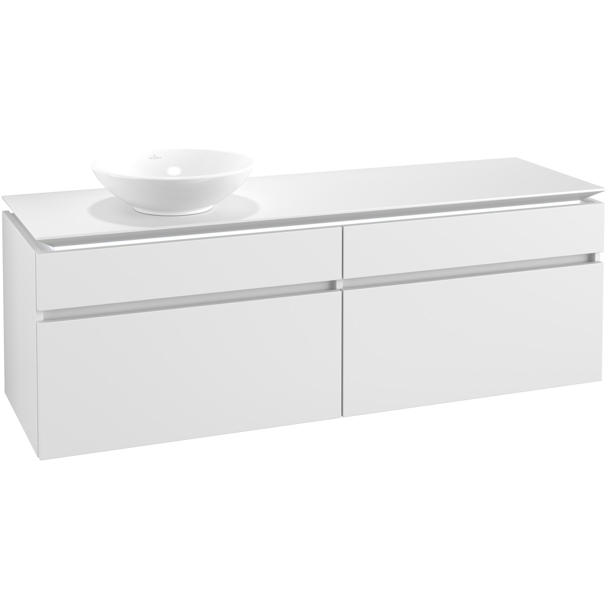 Tvättställsskåp Villeroy & Boch Legato 1600 med 4 Lådor för Fristående Tvättställ | badrum - badrumsmobler - tvattstallsskap-och-kommod | KakelKungen