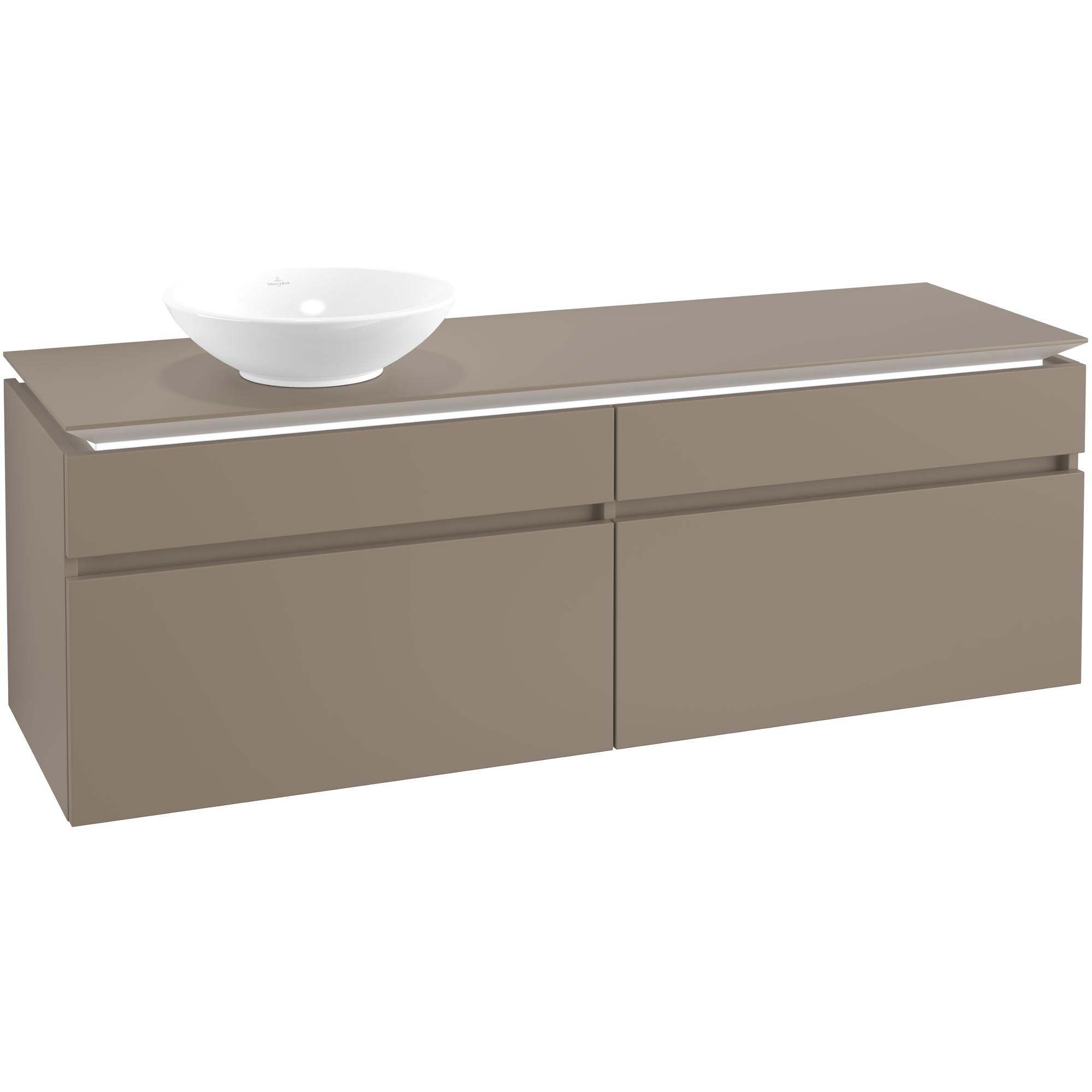 Tvättställsskåp Villeroy & Boch Legato 1600 med 4 Lådor för Fristående Tvättställ | badrum - badrumsmobler - tvattstallsskap-och-kommod | KakelKungen