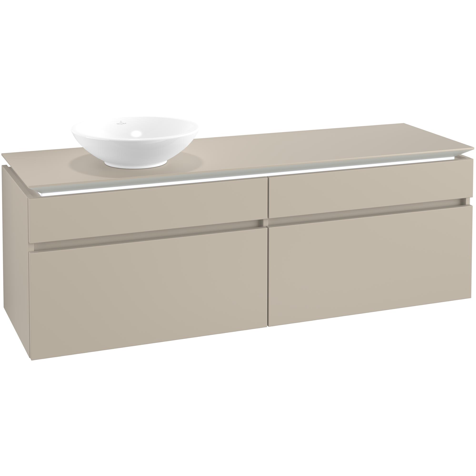 tvättställsskåp villeroy & boch legato 1600 med 4 lådor för fristående tvättställ