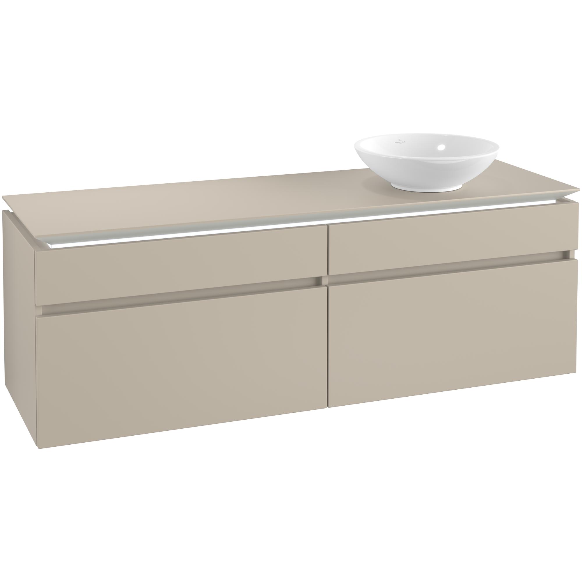 Tvättställsskåp Villeroy & Boch Legato 1600 med 4 Lådor för Fristående Tvättställ | badrum - badrumsmobler - tvattstallsskap-och-kommod | KakelKungen