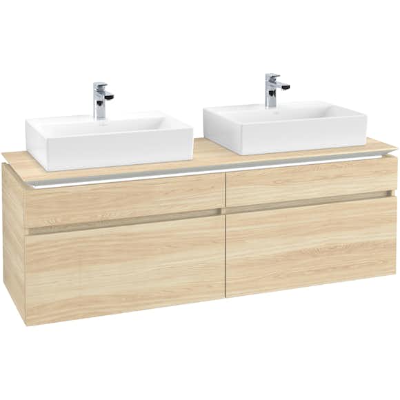 Tvättställsskåp Villeroy & Boch Legato 1600 med 4 Lådor för Två Tvättställ från Memento