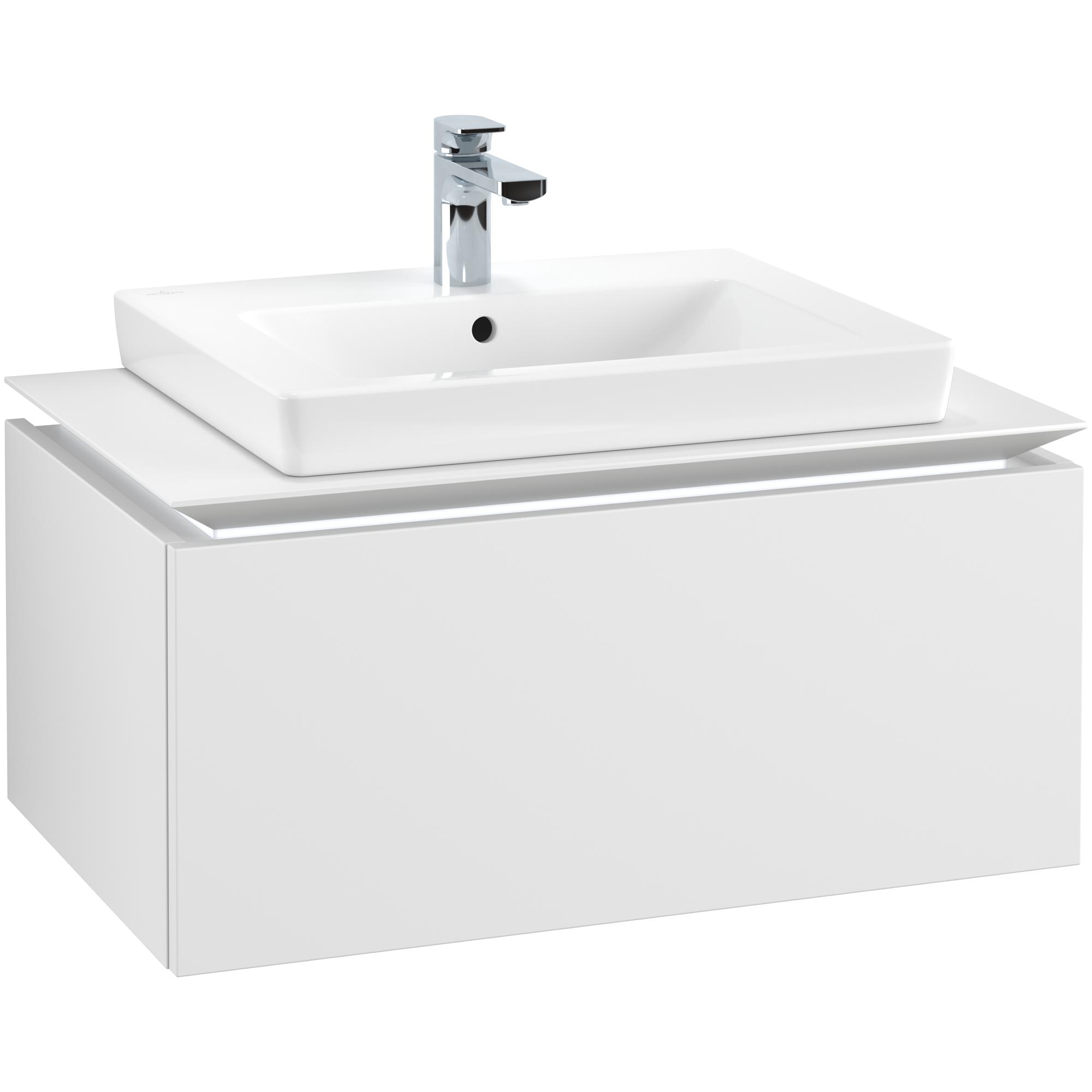 Tvättställsskåp Villeroy & Boch Legato Kompakt 800 med 1 Låda för Tvättställ från Finion & Subway | badrum - badrumsmobler - tvattstallsskap-och-kommod | KakelKungen