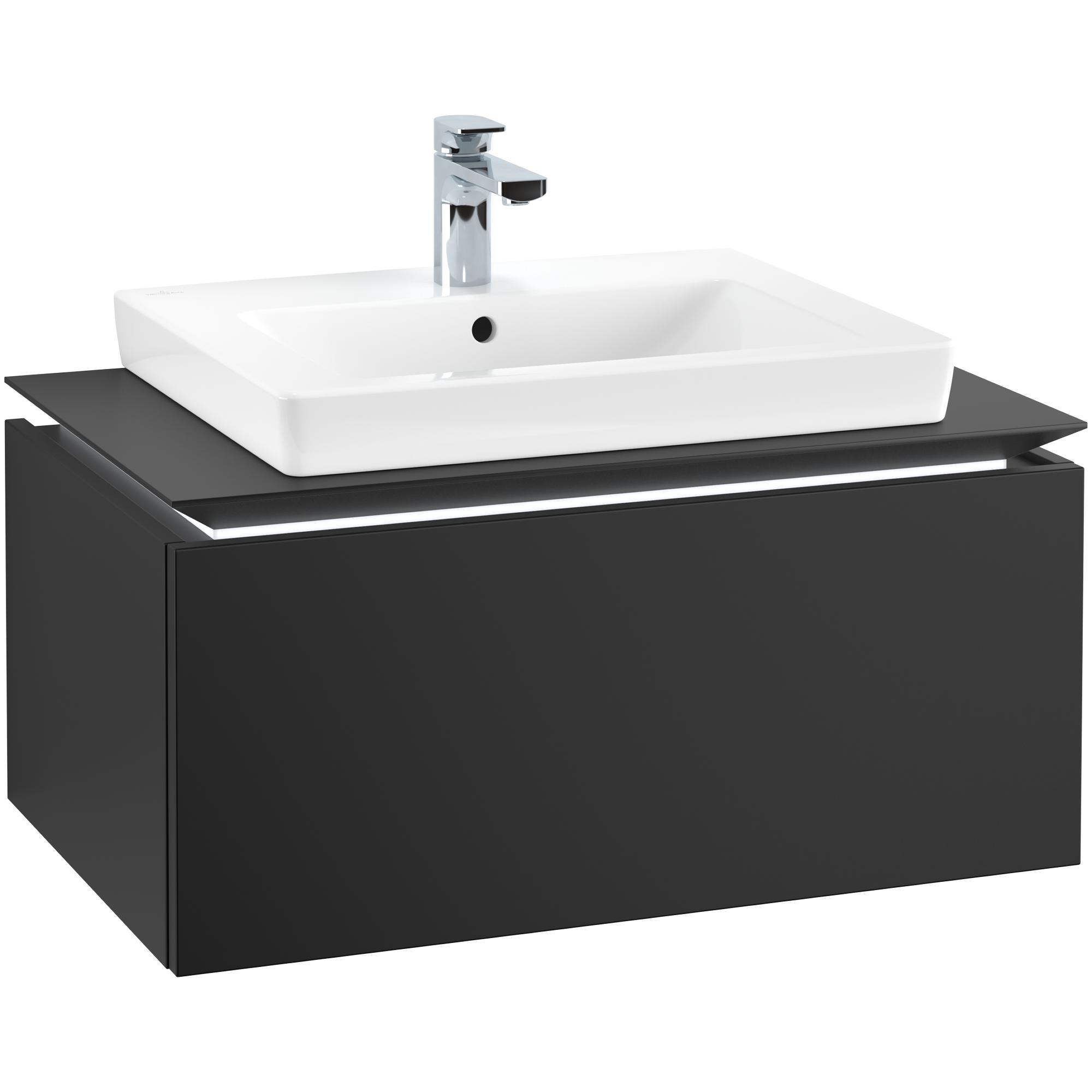 Tvättställsskåp Villeroy & Boch Legato Kompakt 800 med 1 Låda för Tvättställ från Finion & Subway | badrum - badrumsmobler - tvattstallsskap-och-kommod | KakelKungen