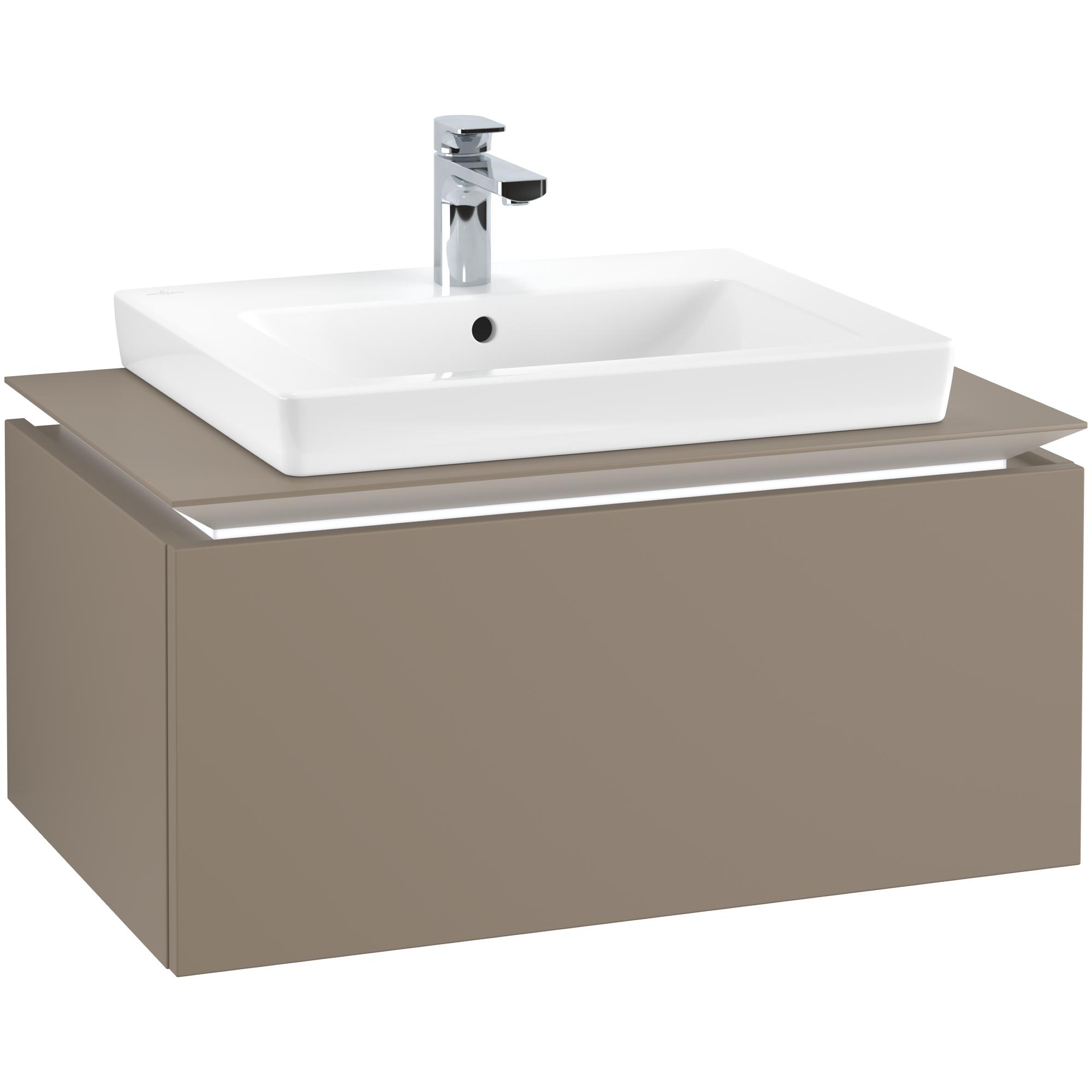 Tvättställsskåp Villeroy & Boch Legato Kompakt 800 med 1 Låda för Tvättställ från Finion & Subway | badrum - badrumsmobler - tvattstallsskap-och-kommod | KakelKungen