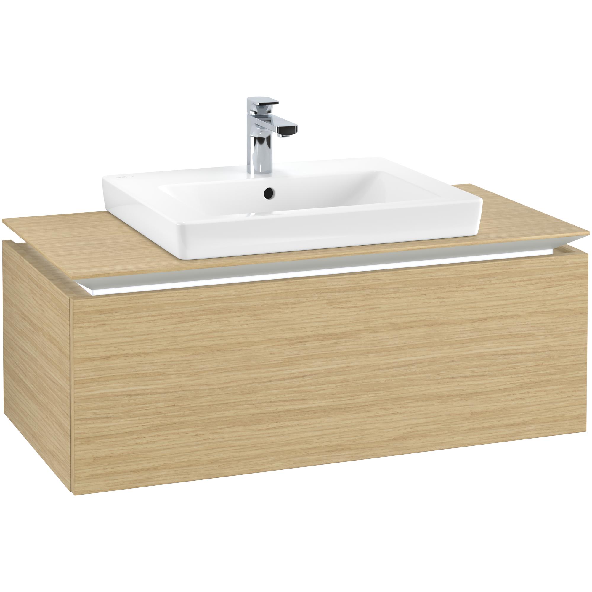 Tvättställsskåp Villeroy & Boch Legato Kompakt 1000 med 1 Låda för Tvättställ från Finion & Subway | badrum - badrumsmobler - tvattstallsskap-och-kommod | KakelKungen