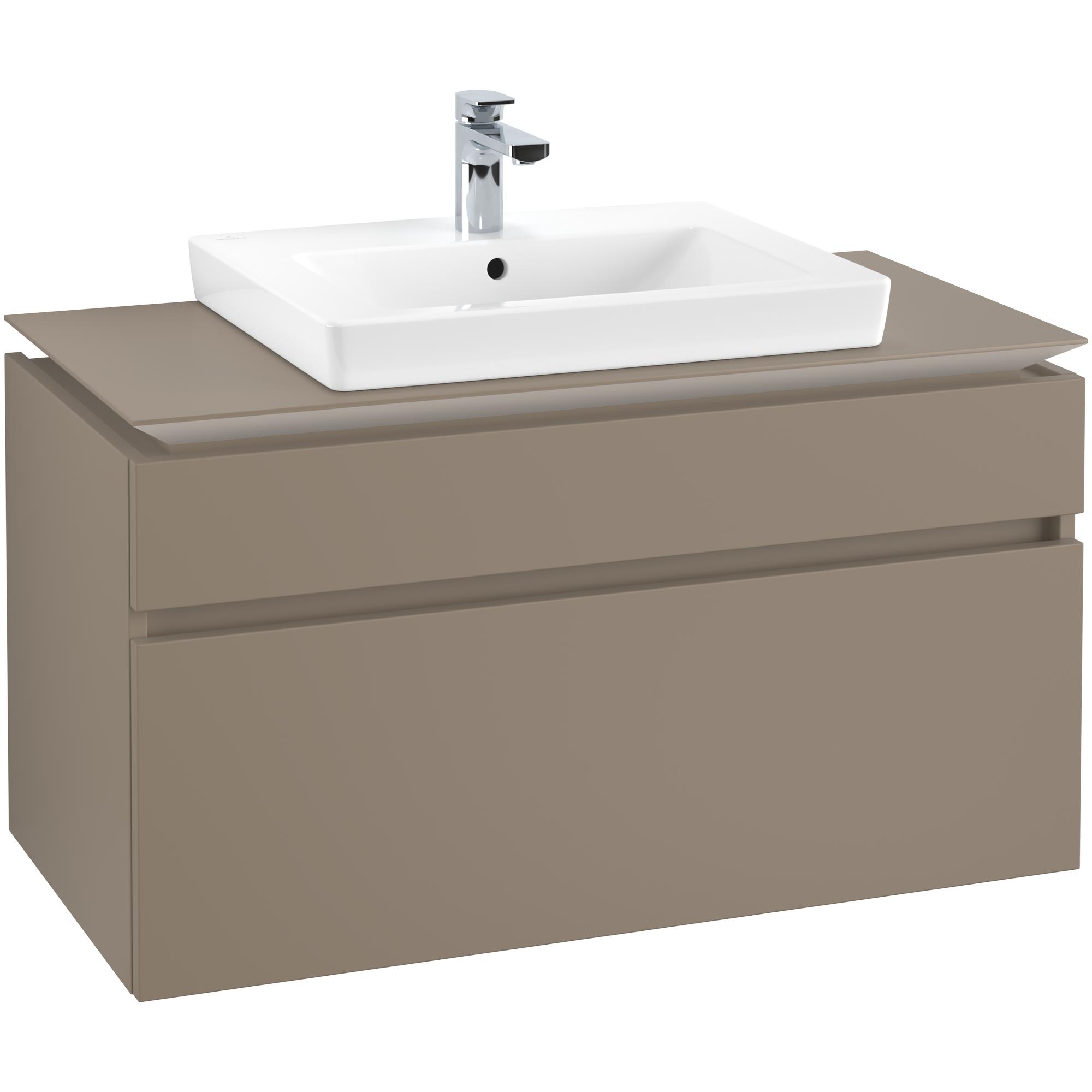 Tvättställsskåp Villeroy & Boch Legato 1000 med 2 Lådor för Tvättställ från Finion & Subway | badrum - badrumsmobler - tvattstallsskap-och-kommod | KakelKungen