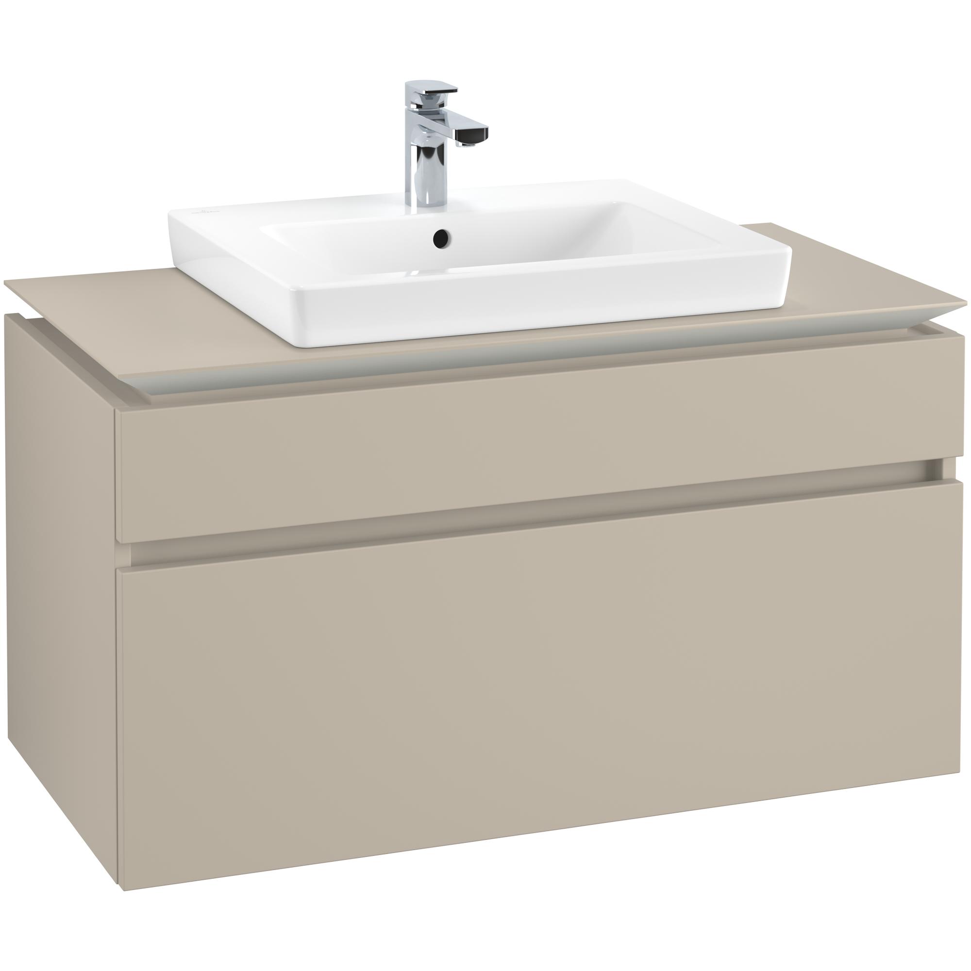 Tvättställsskåp Villeroy & Boch Legato 1000 med 2 Lådor för Tvättställ från Finion & Subway | badrum - badrumsmobler - tvattstallsskap-och-kommod | KakelKungen