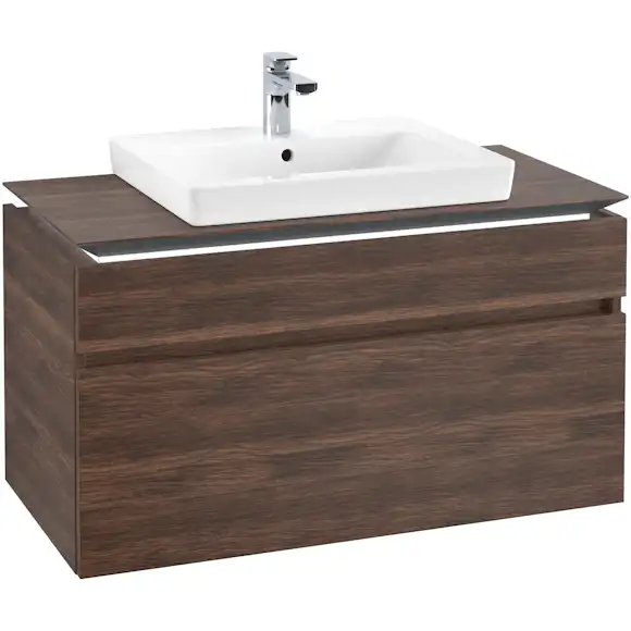 tvättställsskåp villeroy & boch legato 1000 med 2 lådor för tvättställ från finion & subway