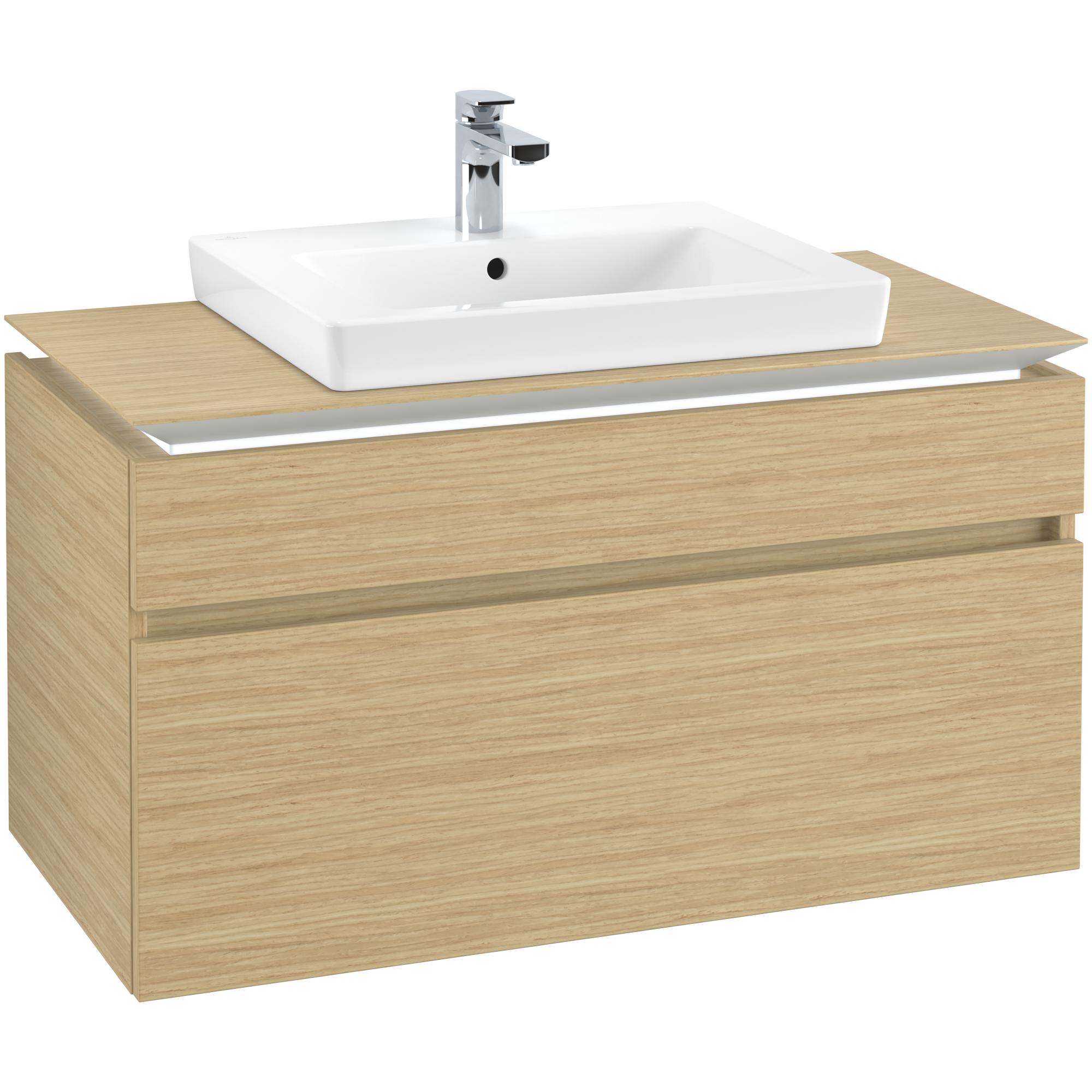 Tvättställsskåp Villeroy & Boch Legato 1000 med 2 Lådor för Tvättställ från Finion & Subway | badrum - badrumsmobler - tvattstallsskap-och-kommod | KakelKungen