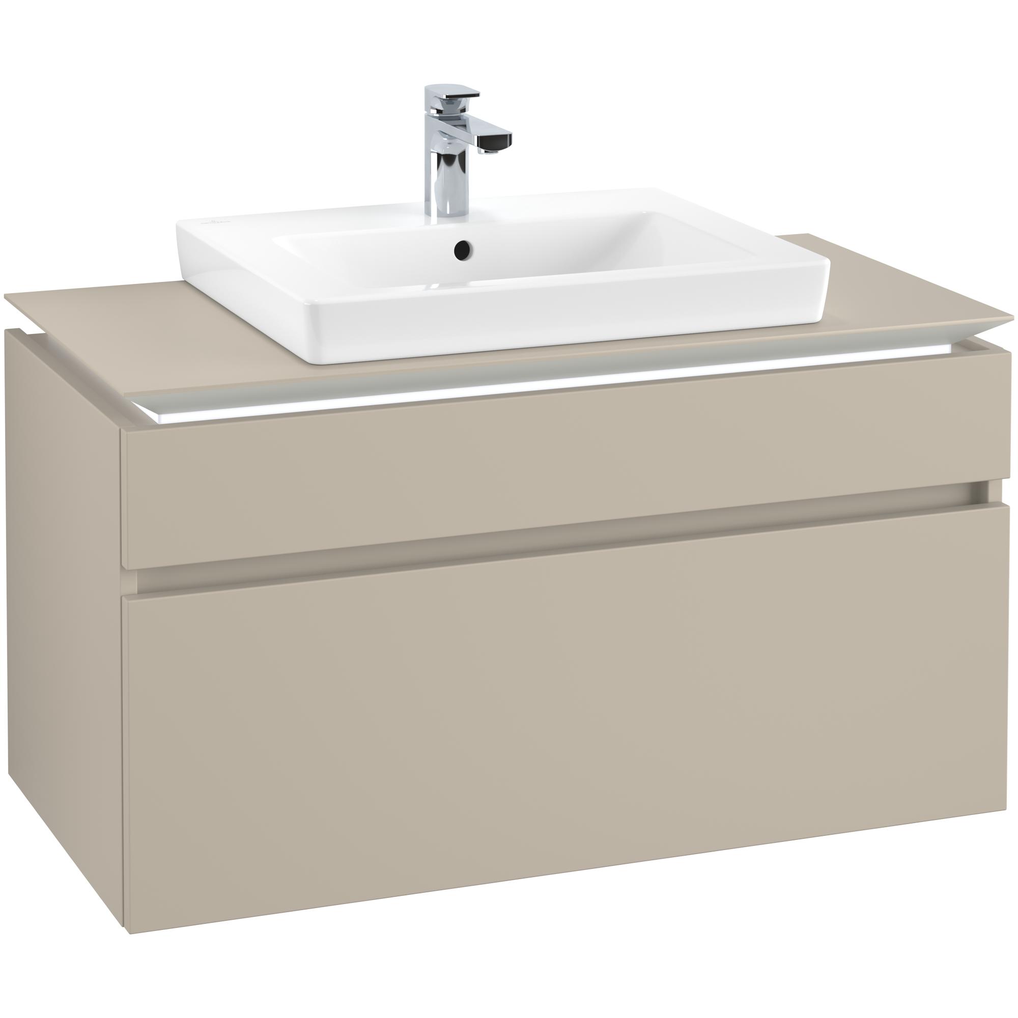 Tvättställsskåp Villeroy & Boch Legato 1000 med 2 Lådor för Tvättställ från Finion & Subway | badrum - badrumsmobler - tvattstallsskap-och-kommod | KakelKungen