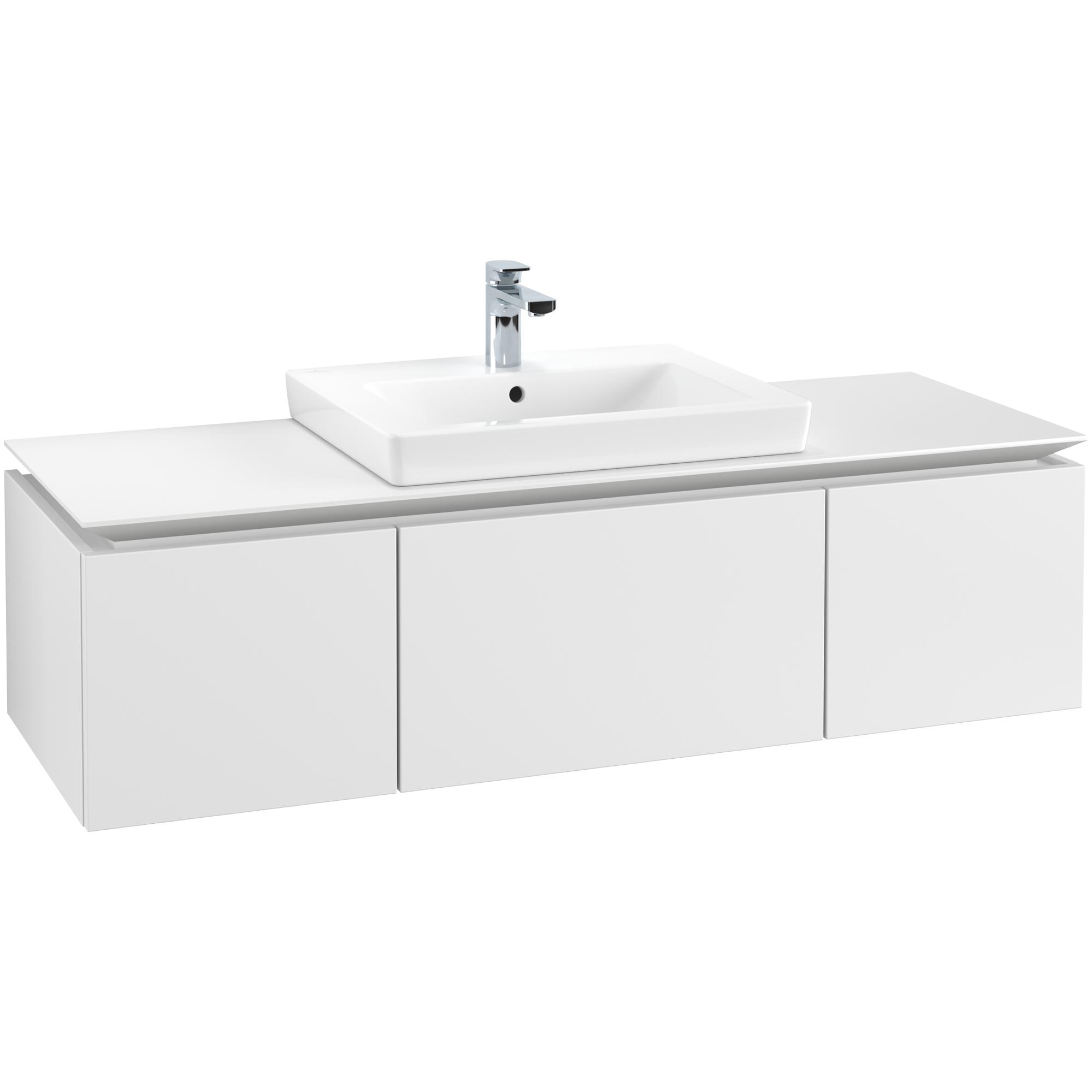 tvättställsskåp villeroy & boch legato kompakt med 3 lådor för tvättställ