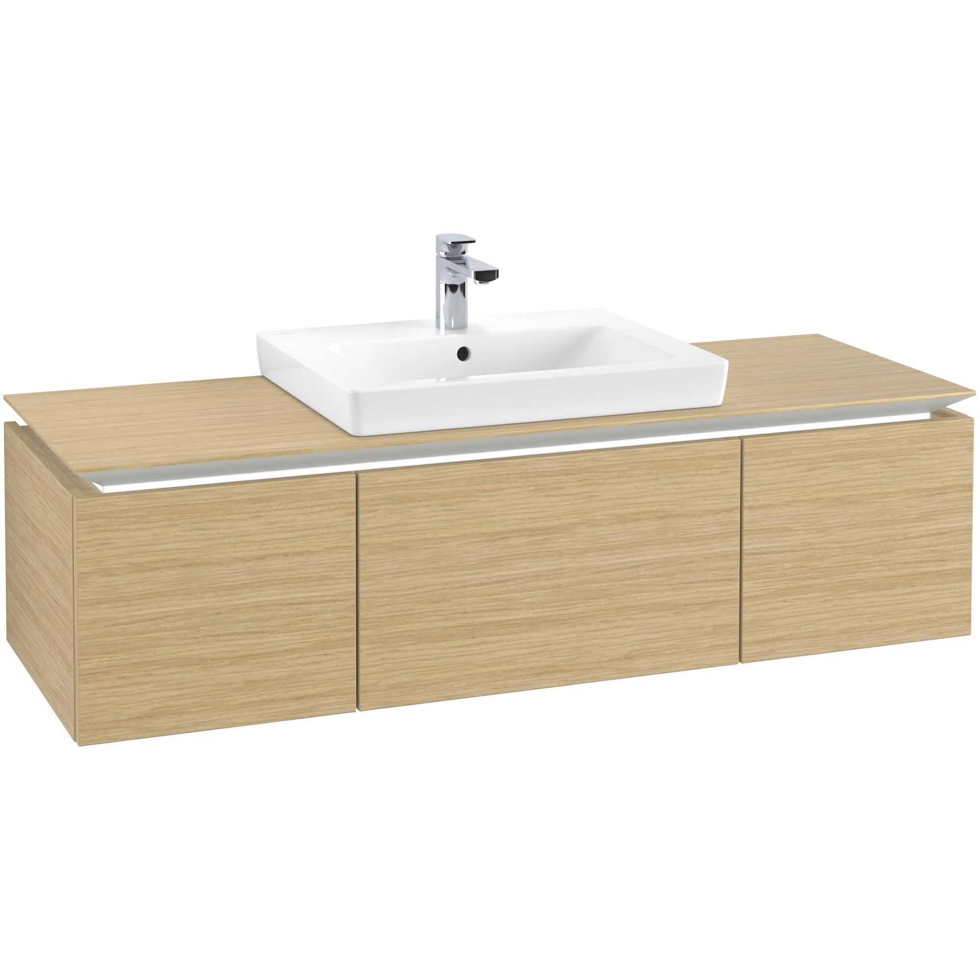 tvättställsskåp villeroy & boch legato kompakt med 3 lådor för tvättställ