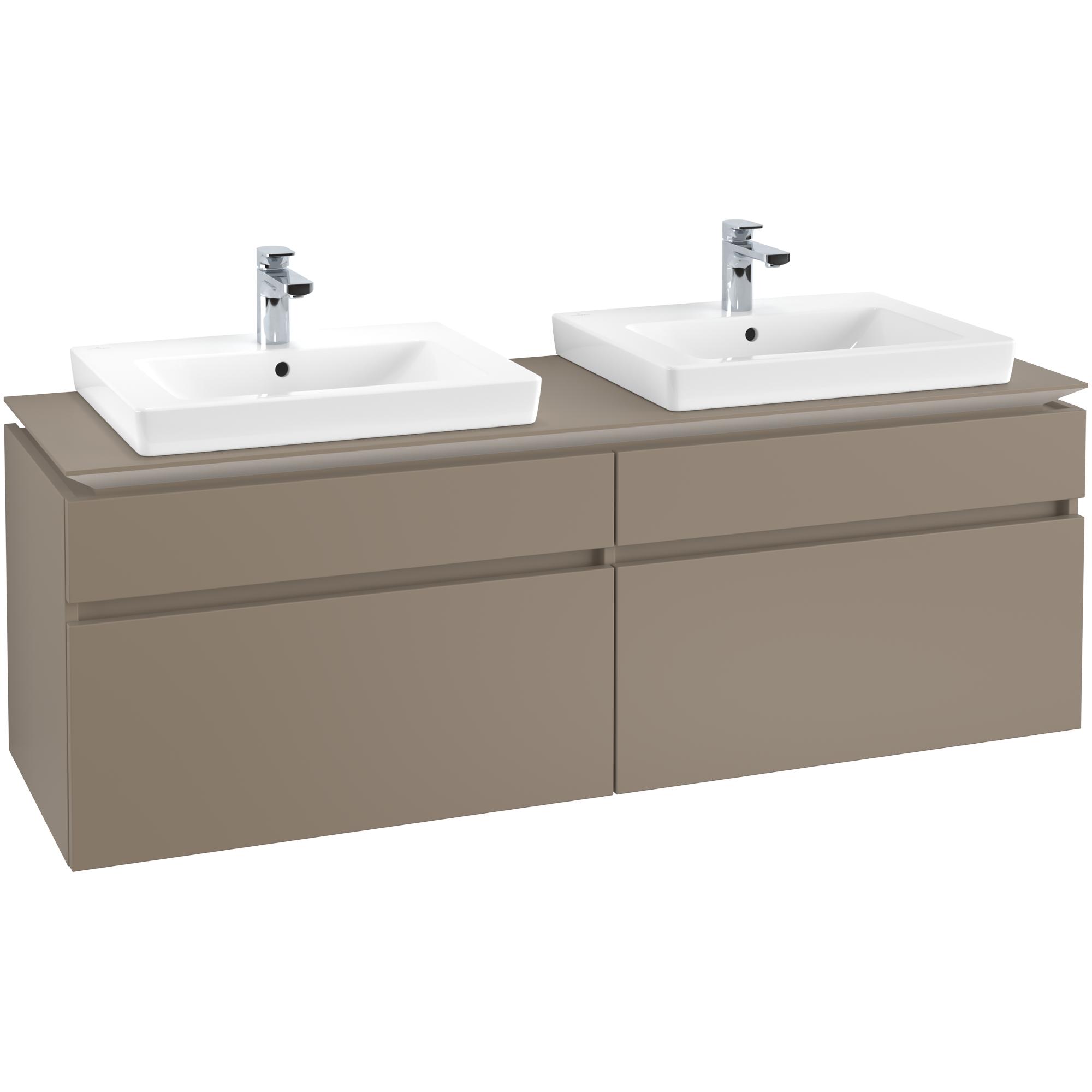 Tvättställsskåp Villeroy & Boch Legato 1600 med 4 Lådor för Två Tvättställ från Finion & Subway | badrum - badrumsmobler - tvattstallsskap-och-kommod | KakelKungen