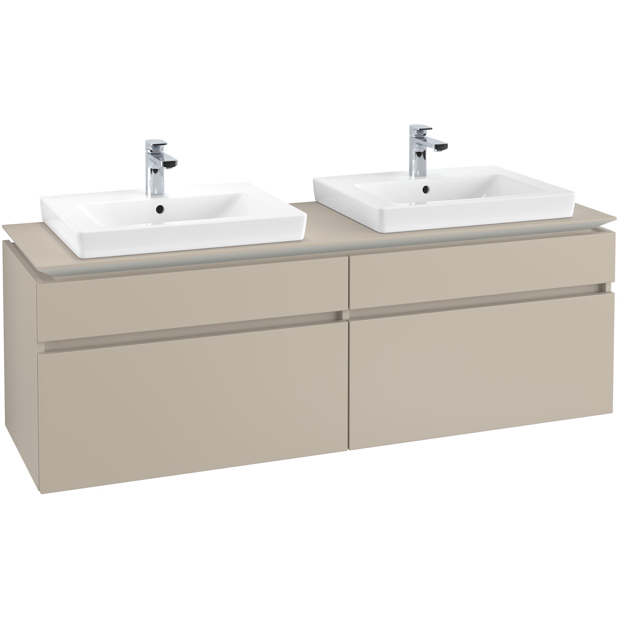 Tvättställsskåp Villeroy & Boch Legato 1600 med 4 Lådor för Två Tvättställ från Finion & Subway | badrum - badrumsmobler - tvattstallsskap-och-kommod | KakelKungen