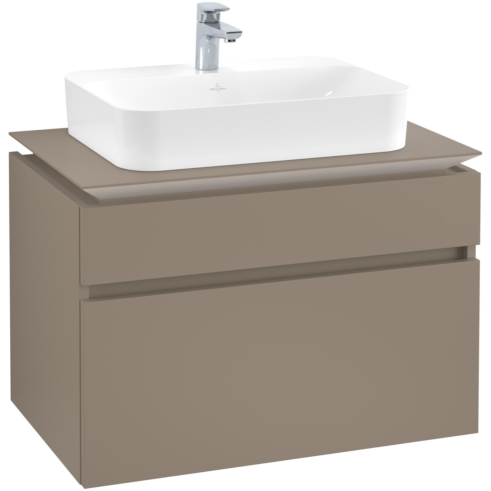 Tvättställsskåp Villeroy & Boch Legato med 2 Lådor för Ytmonterat Tvättställ från Finion & Memento | badrum - badrumsmobler - tvattstallsskap-och-kommod | KakelKungen