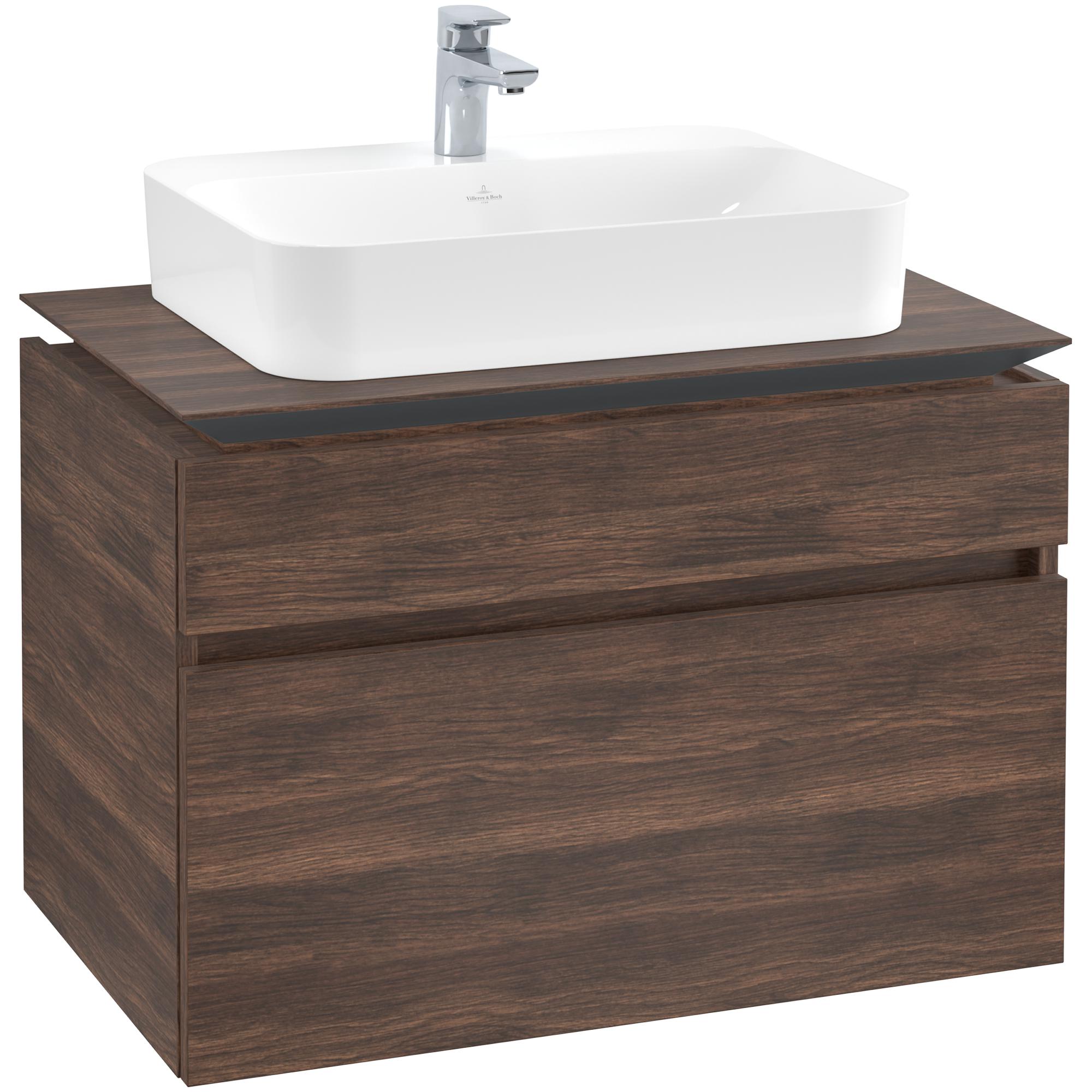 Tvättställsskåp Villeroy & Boch Legato med 2 Lådor för Ytmonterat Tvättställ från Finion & Memento | badrum - badrumsmobler - tvattstallsskap-och-kommod | KakelKungen