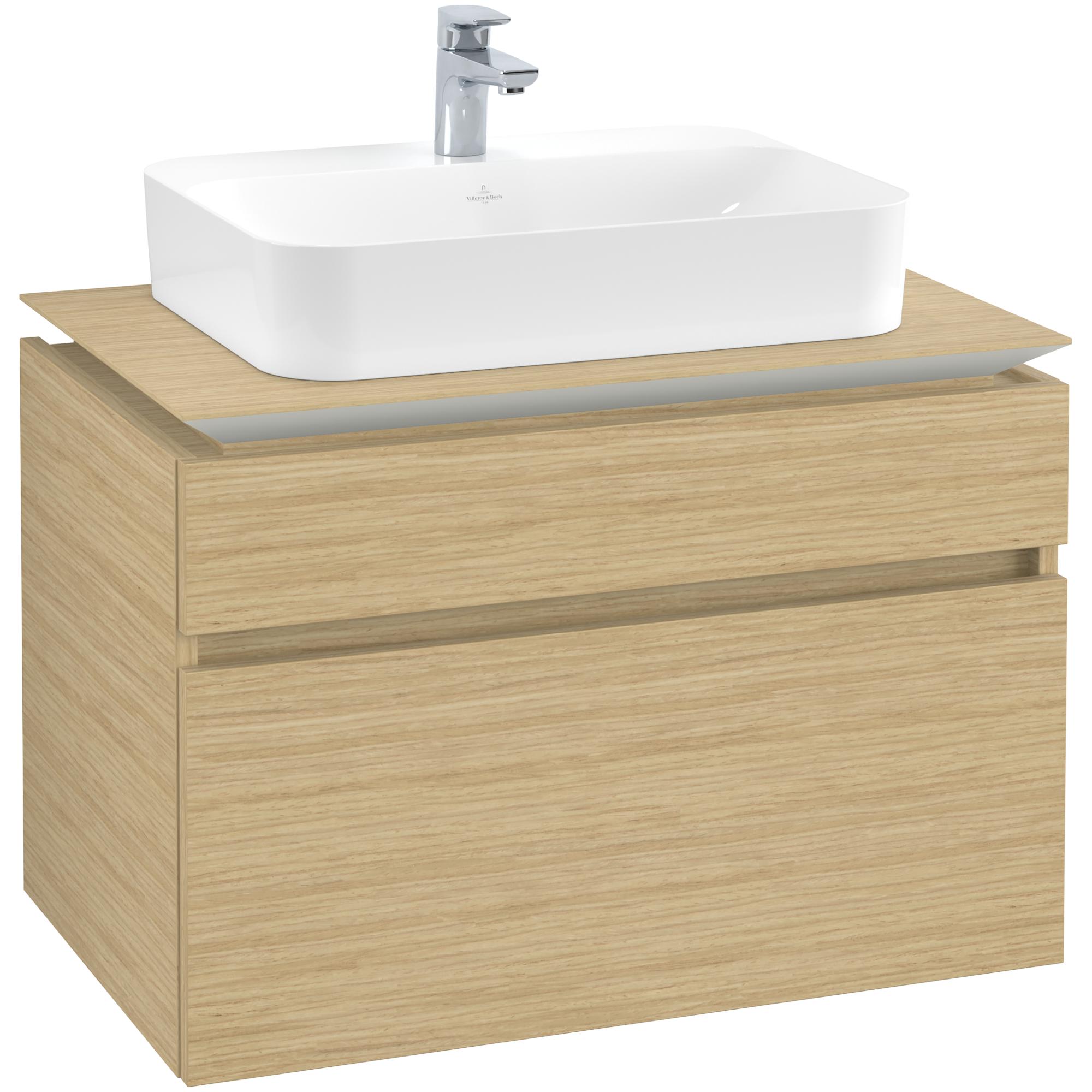 Tvättställsskåp Villeroy & Boch Legato med 2 Lådor för Ytmonterat Tvättställ från Finion & Memento | badrum - badrumsmobler - tvattstallsskap-och-kommod | KakelKungen