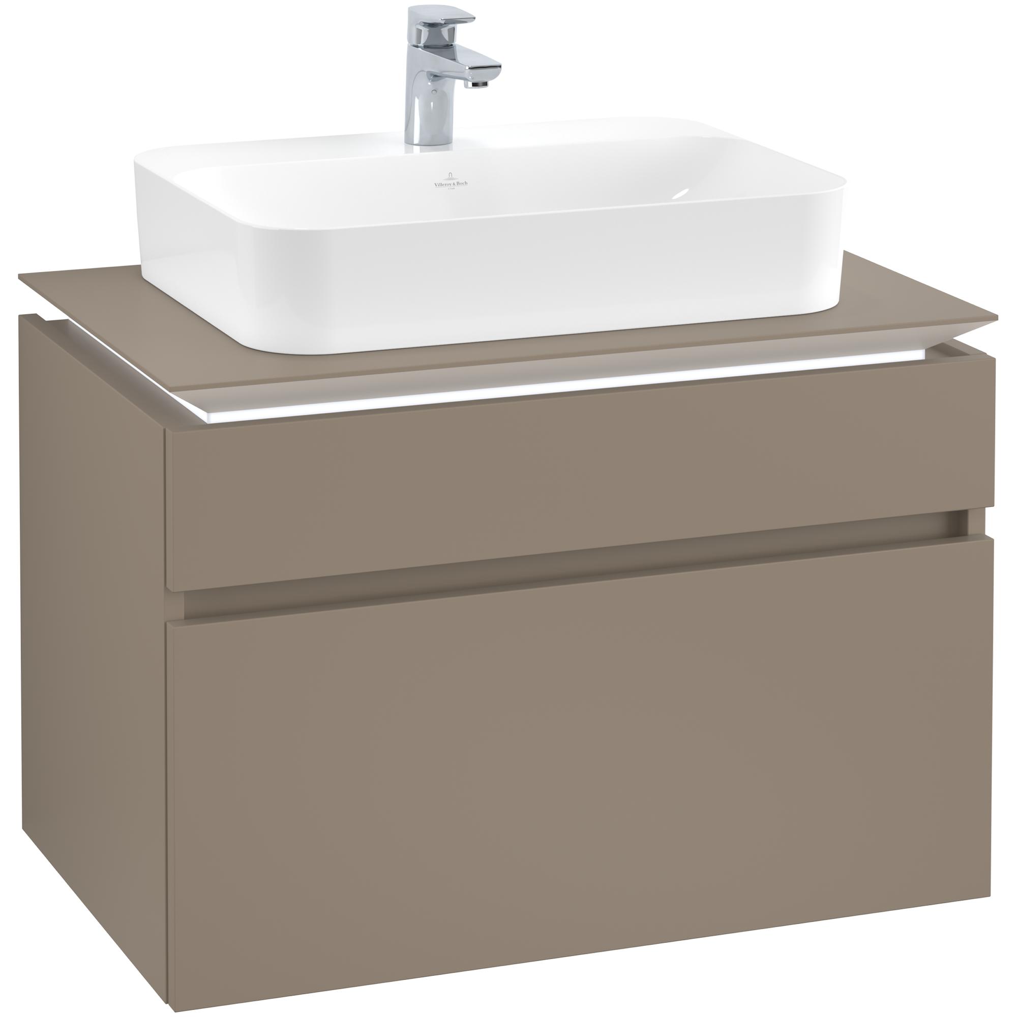 Tvättställsskåp Villeroy & Boch Legato med 2 Lådor för Ytmonterat Tvättställ från Finion & Memento | badrum - badrumsmobler - tvattstallsskap-och-kommod | KakelKungen