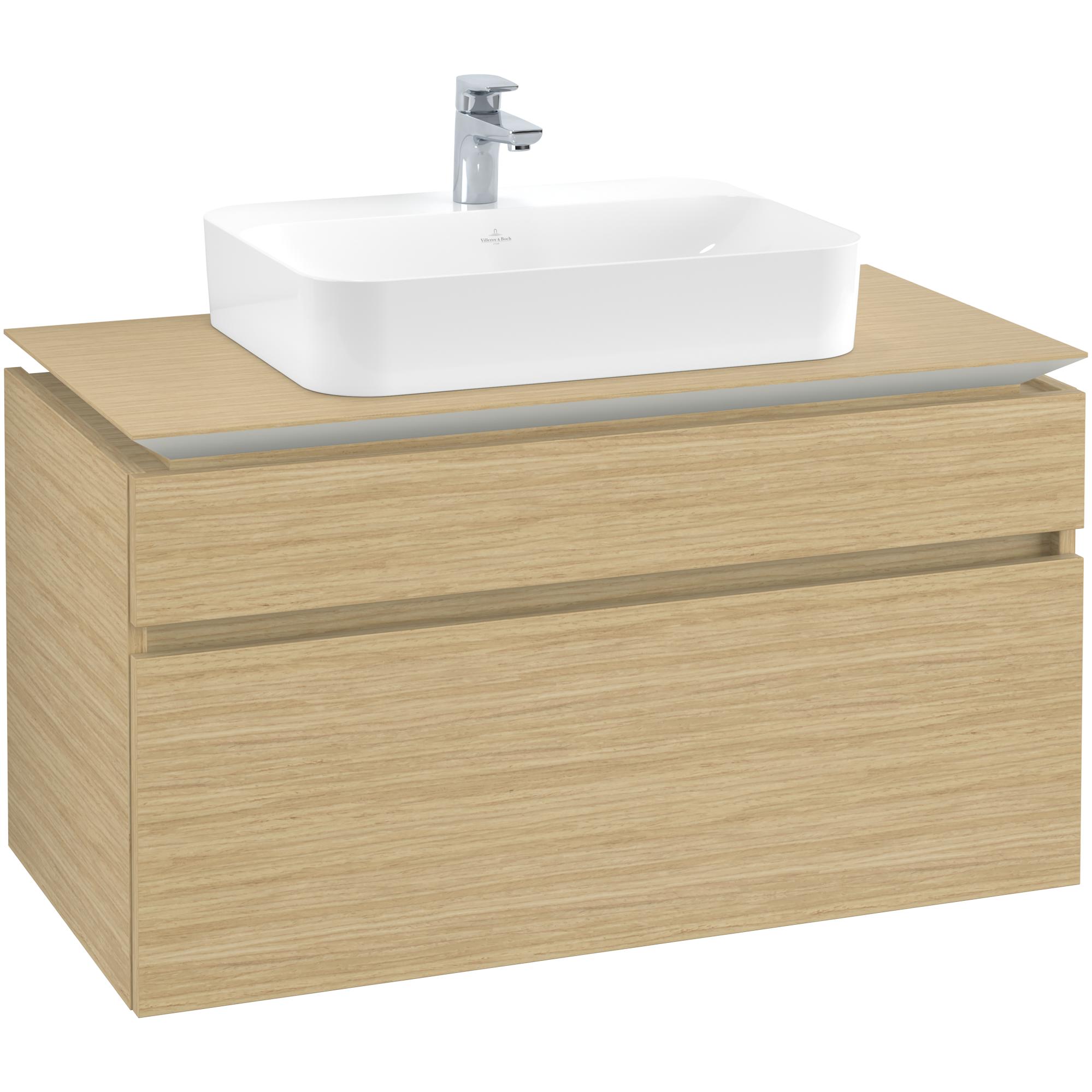 Tvättställsskåp Villeroy & Boch Legato med 2 Lådor för Ytmonterat Tvättställ från Finion & Memento | badrum - badrumsmobler - tvattstallsskap-och-kommod | KakelKungen