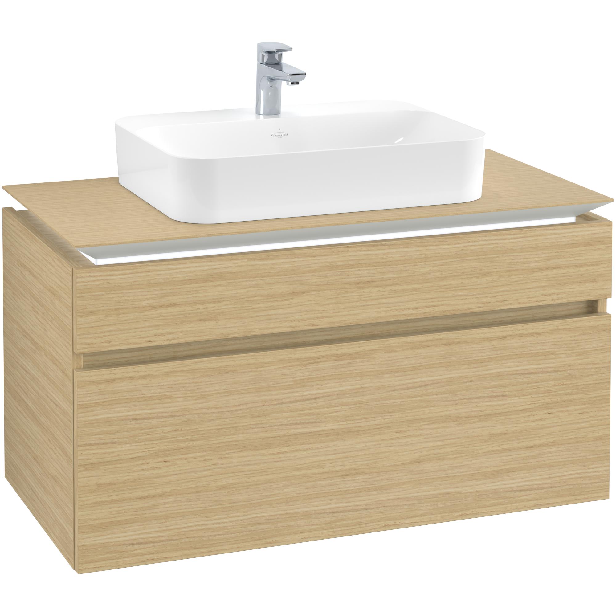 Tvättställsskåp Villeroy & Boch Legato med 2 Lådor för Ytmonterat Tvättställ från Finion & Memento