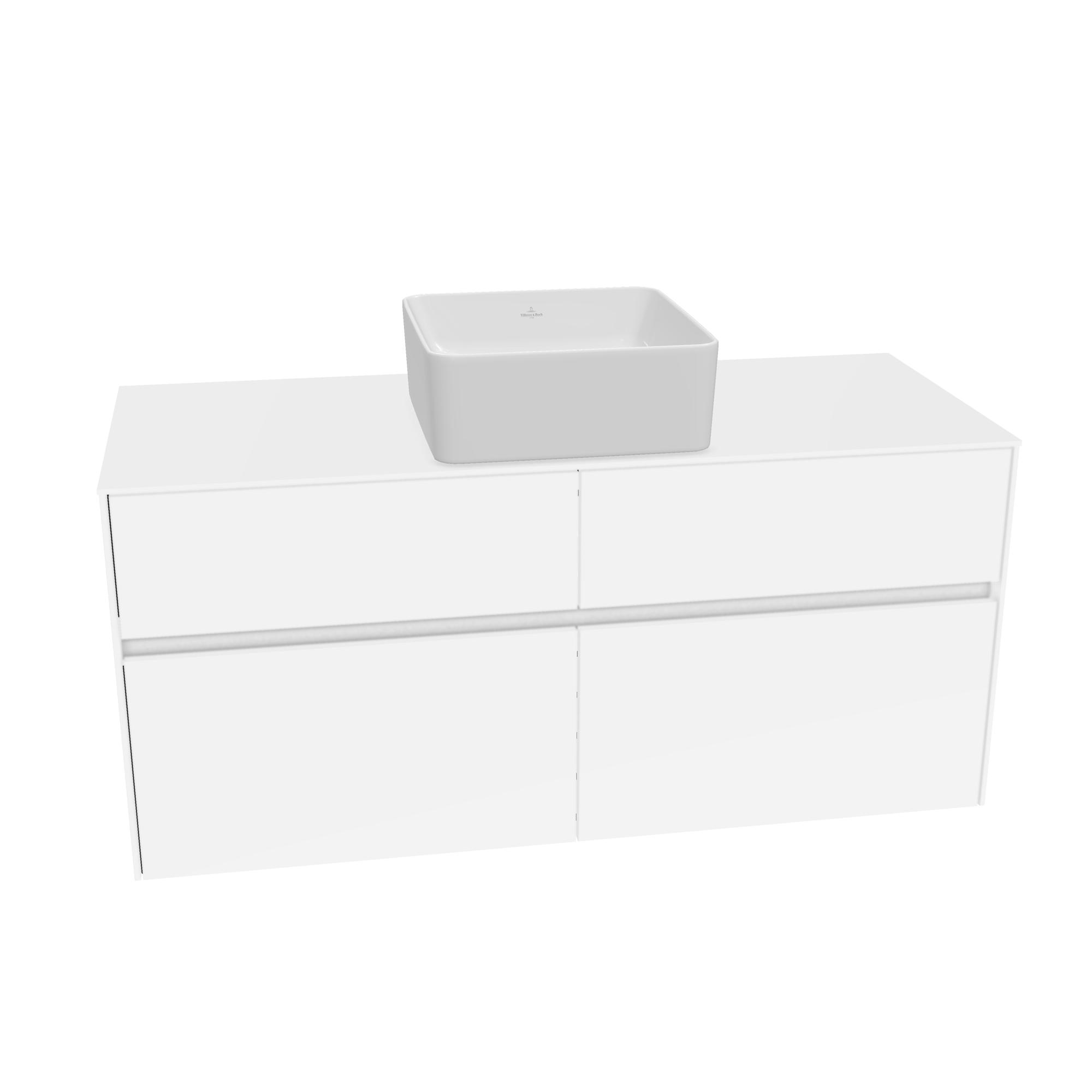 Tvättställsskåp Villeroy & Boch Collaro med 4 Lådor för Fristående Tvättställ | badrum - badrumsmobler - tvattstallsskap-och-kommod | KakelKungen