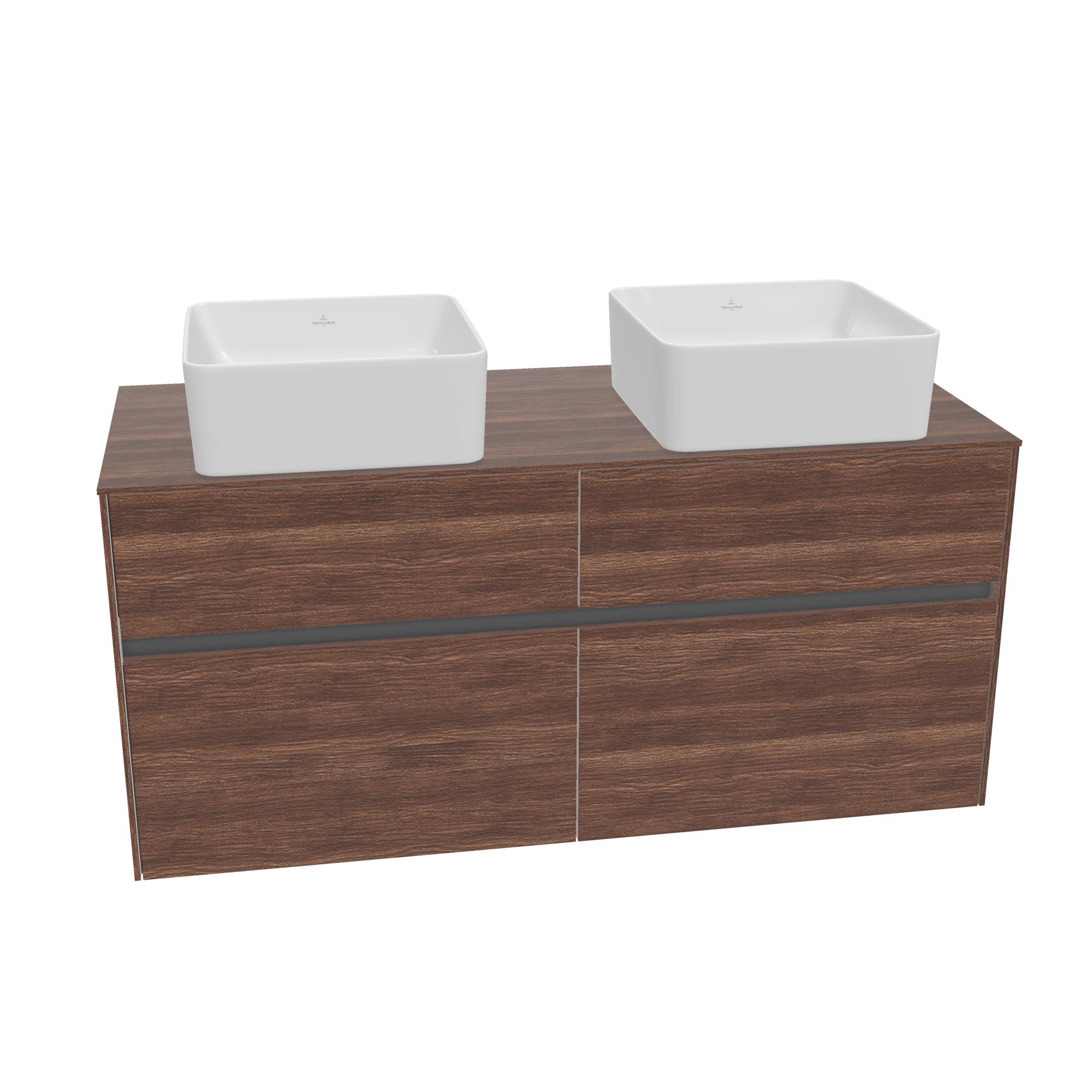 Tvättställsskåp Villeroy & Boch Collaro med 4 Lådor för Fristående Tvättställ | badrum - badrumsmobler - tvattstallsskap-och-kommod | KakelKungen