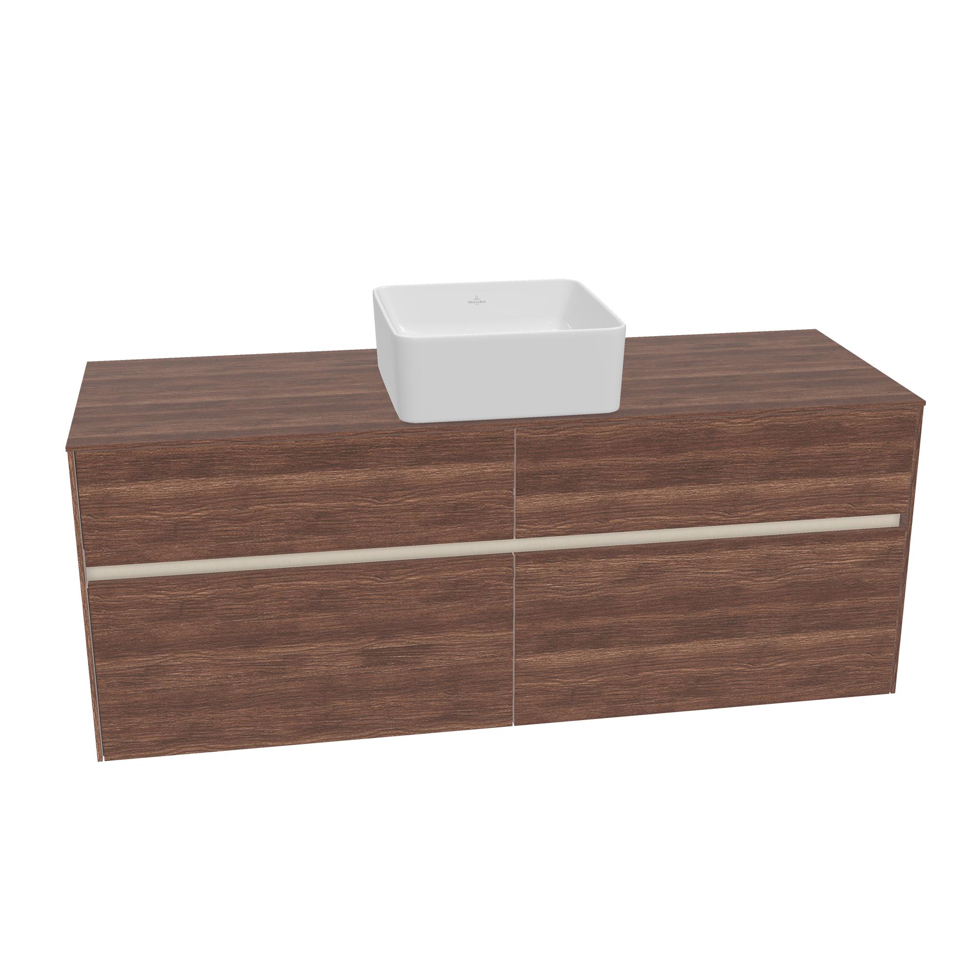 Tvättställsskåp Villeroy & Boch Collaro med 4 Lådor för Fristående Tvättställ | badrum - badrumsmobler - tvattstallsskap-och-kommod | KakelKungen