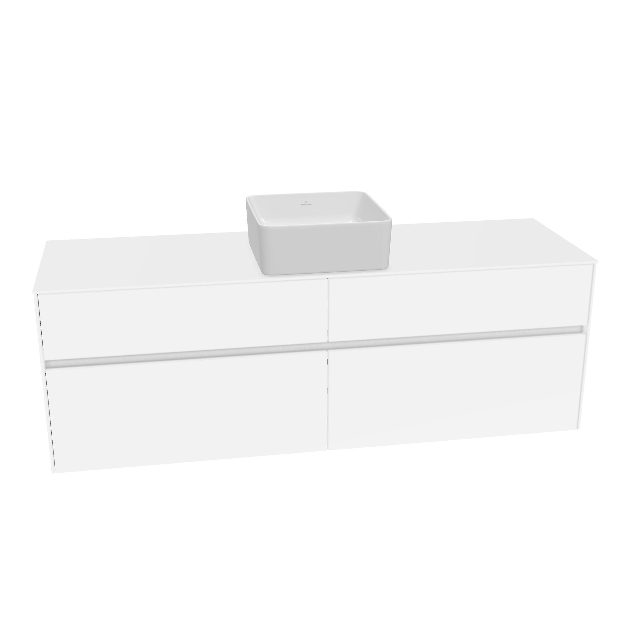 Tvättställsskåp Villeroy & Boch Collaro med 4 Lådor för Fristående Tvättställ | badrum - badrumsmobler - tvattstallsskap-och-kommod | KakelKungen