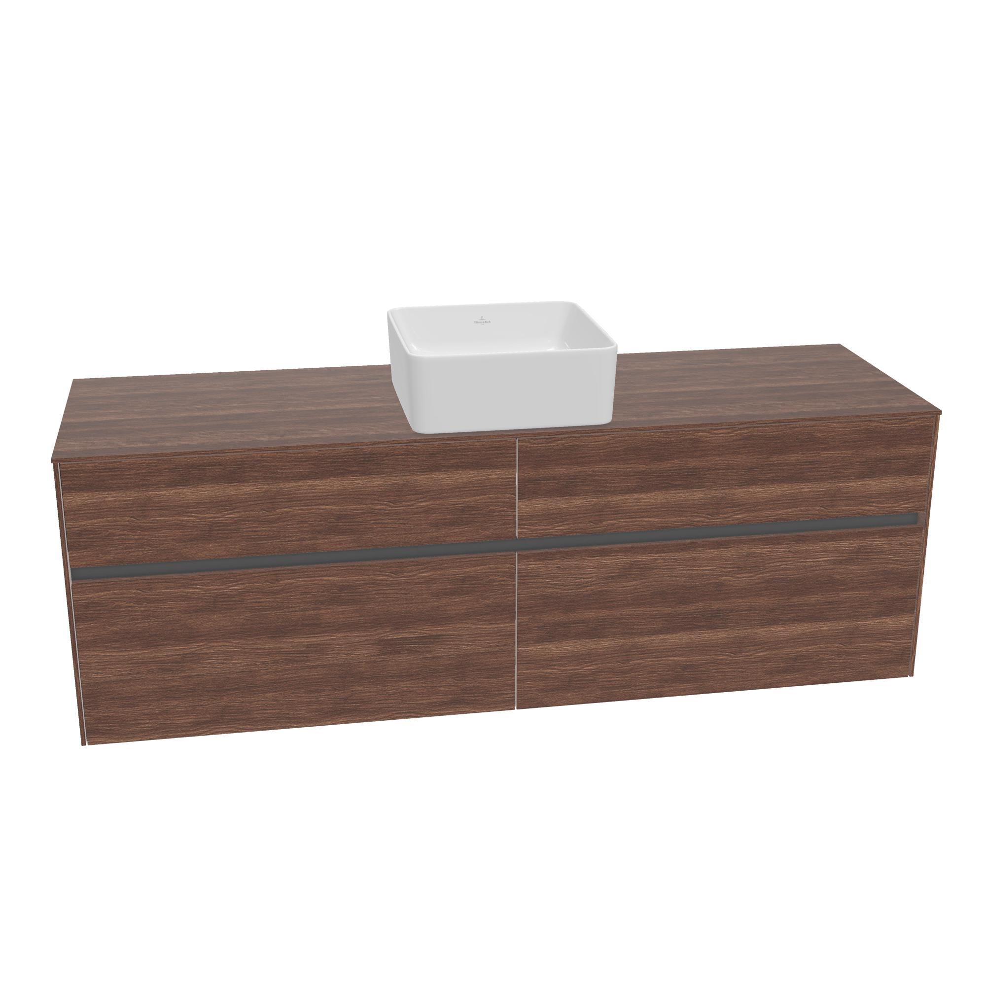 Tvättställsskåp Villeroy & Boch Collaro med 4 Lådor för Fristående Tvättställ | badrum - badrumsmobler - tvattstallsskap-och-kommod | KakelKungen