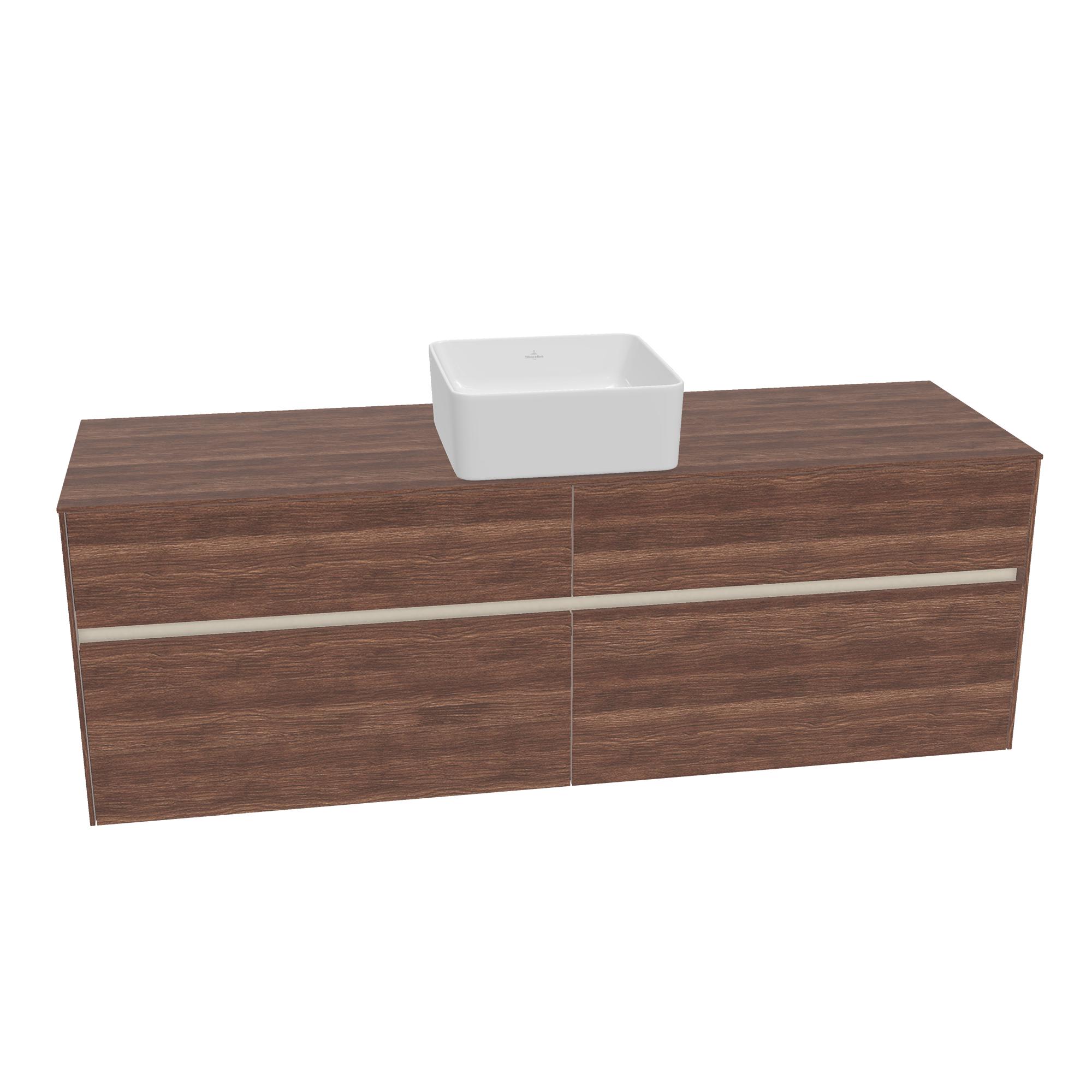 Tvättställsskåp Villeroy & Boch Collaro med 4 Lådor för Fristående Tvättställ | badrum - badrumsmobler - tvattstallsskap-och-kommod | KakelKungen