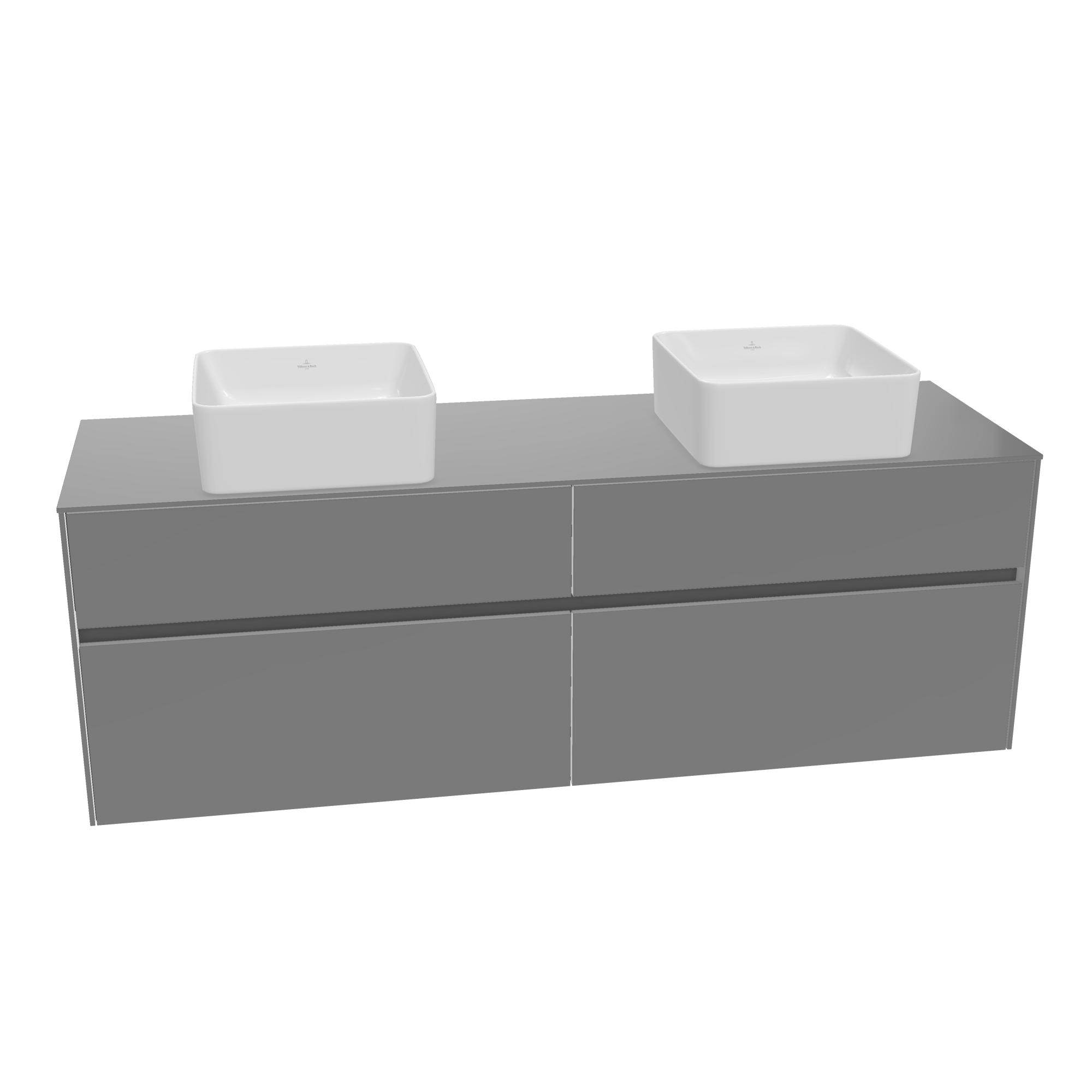 Tvättställsskåp Villeroy & Boch Collaro med 4 Lådor för Fristående Tvättställ | badrum - badrumsmobler - tvattstallsskap-och-kommod | KakelKungen