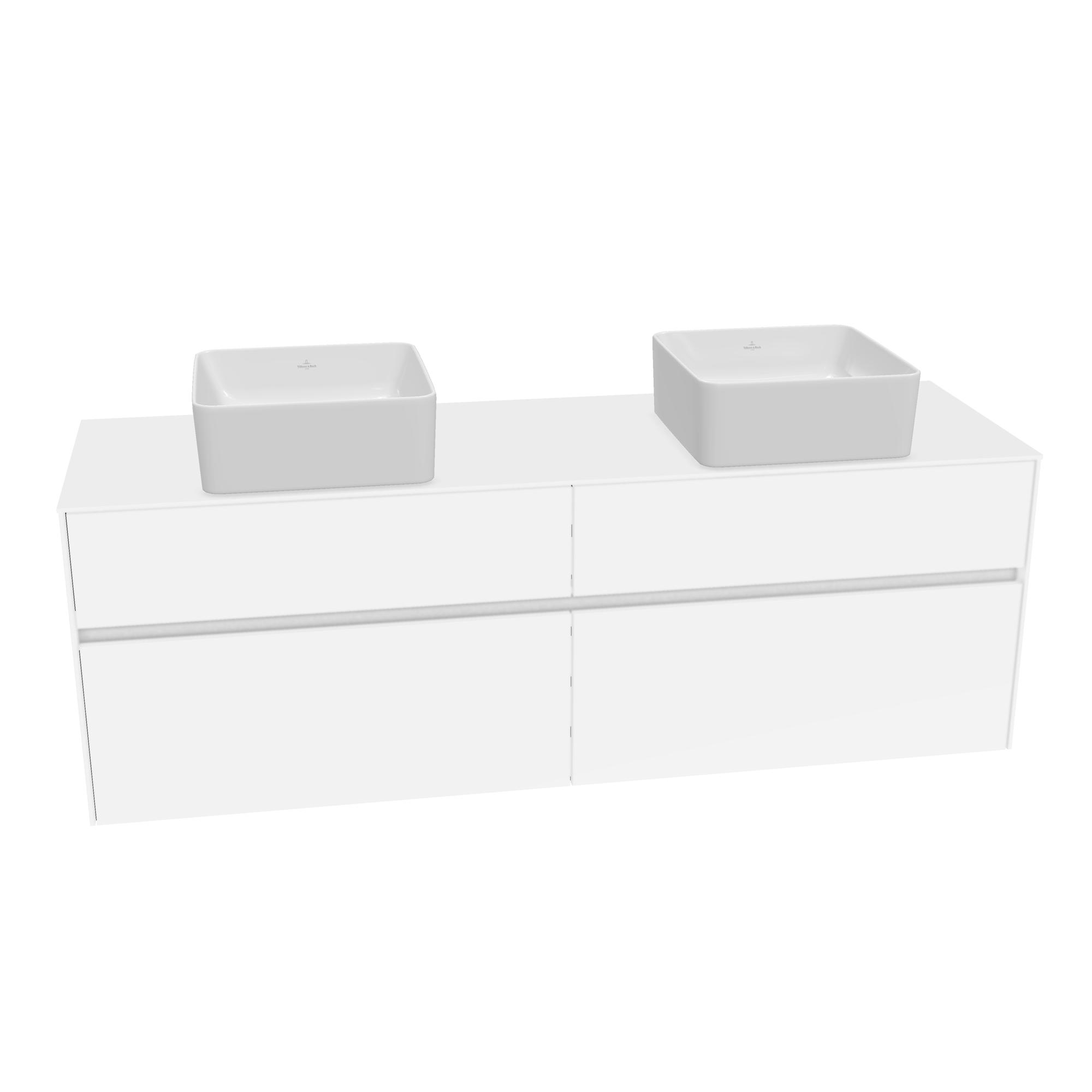 Tvättställsskåp Villeroy & Boch Collaro med 4 Lådor för Fristående Tvättställ | badrum - badrumsmobler - tvattstallsskap-och-kommod | KakelKungen