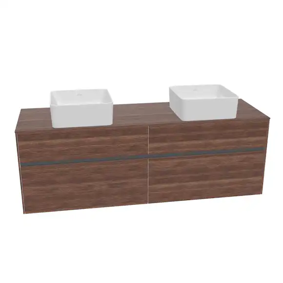 tvättställsskåp villeroy & boch collaro med 4 lådor för fristående tvättställ