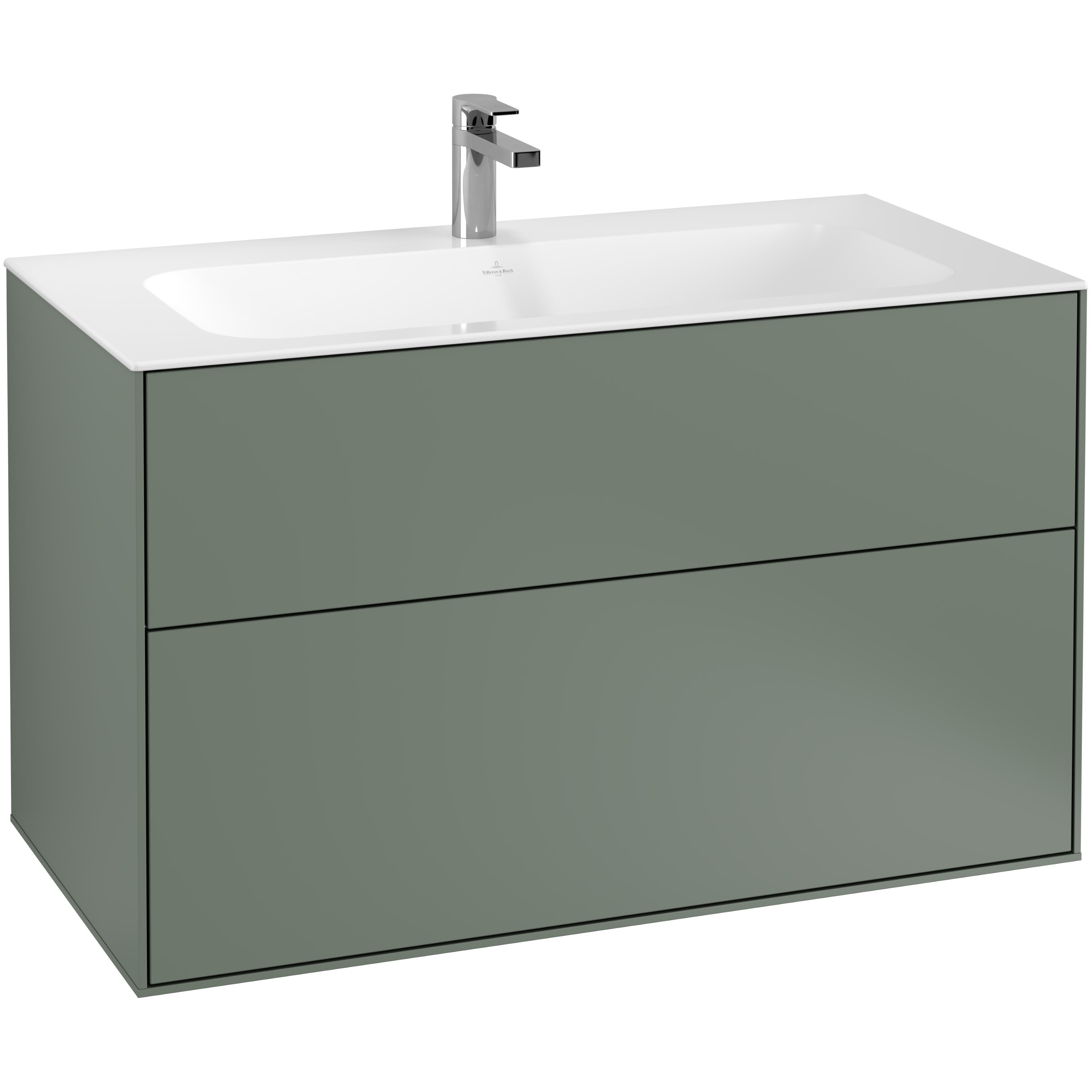 Tvättställsskåp Villeroy & Boch Finion med 2 Lådor för Inbyggt Tvättställ | badrum - badrumsmobler - tvattstallsskap-och-kommod | KakelKungen