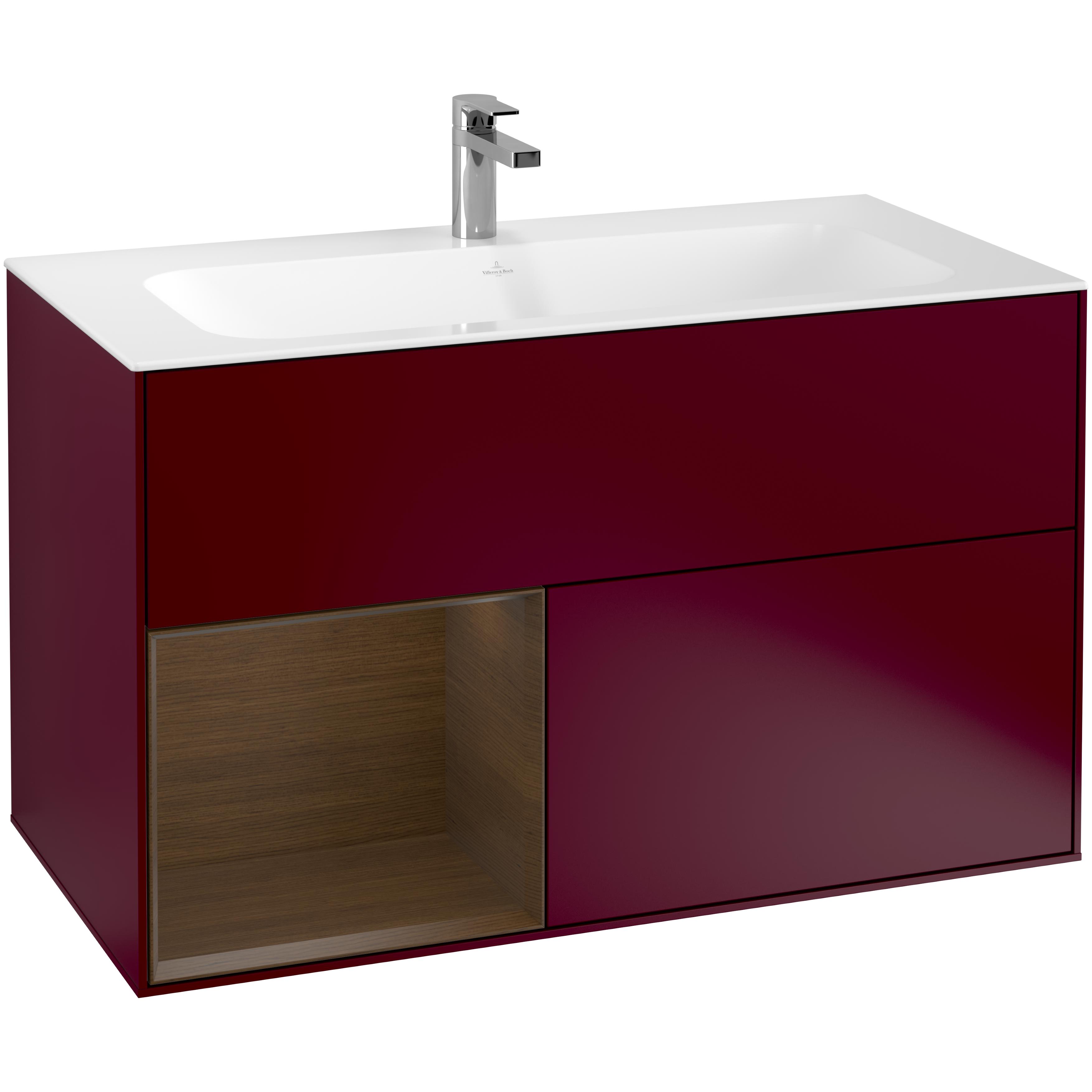 Tvättställsskåp Villeroy & Boch Finion med 2 Lådor och Hylla för Inbyggt Tvättställ | badrum - badrumsmobler - tvattstallsskap-och-kommod | KakelKungen