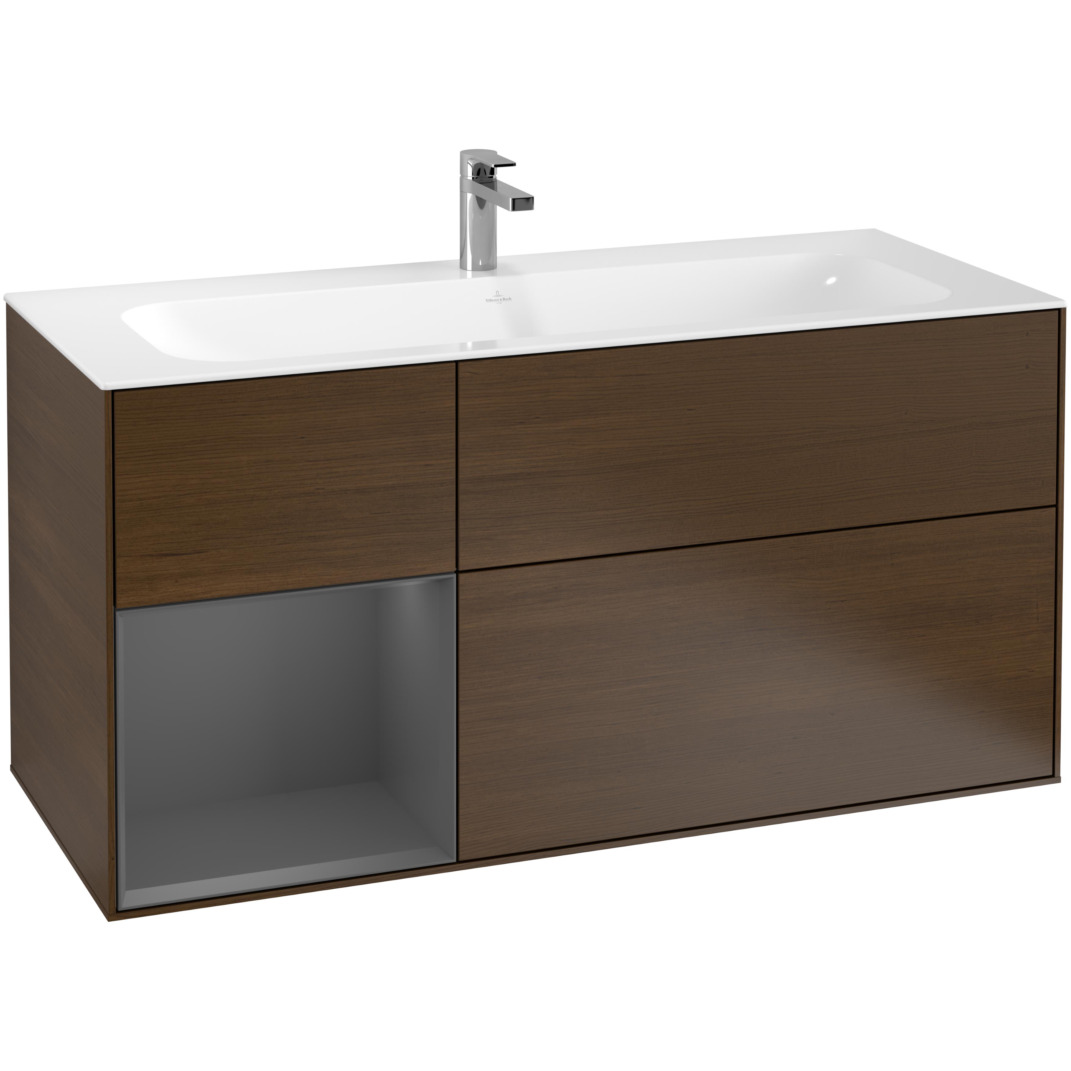 Tvättställsskåp Villeroy & Boch Finion med 3 Lådor och Hylla för Inbyggt Tvättställ | badrum - badrumsmobler - tvattstallsskap-och-kommod | KakelKungen