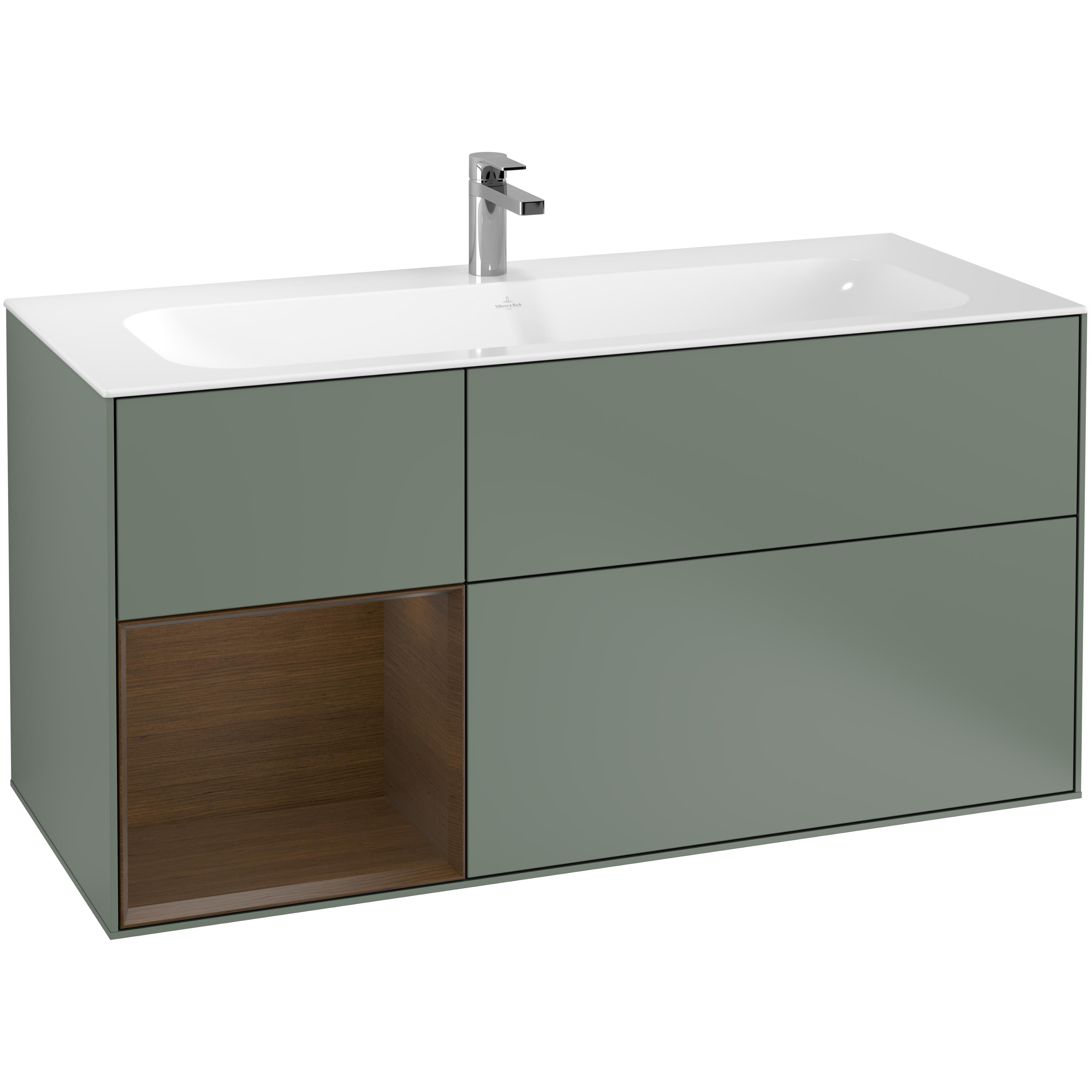 Tvättställsskåp Villeroy & Boch Finion med 3 Lådor och Hylla för Inbyggt Tvättställ | badrum - badrumsmobler - tvattstallsskap-och-kommod | KakelKungen