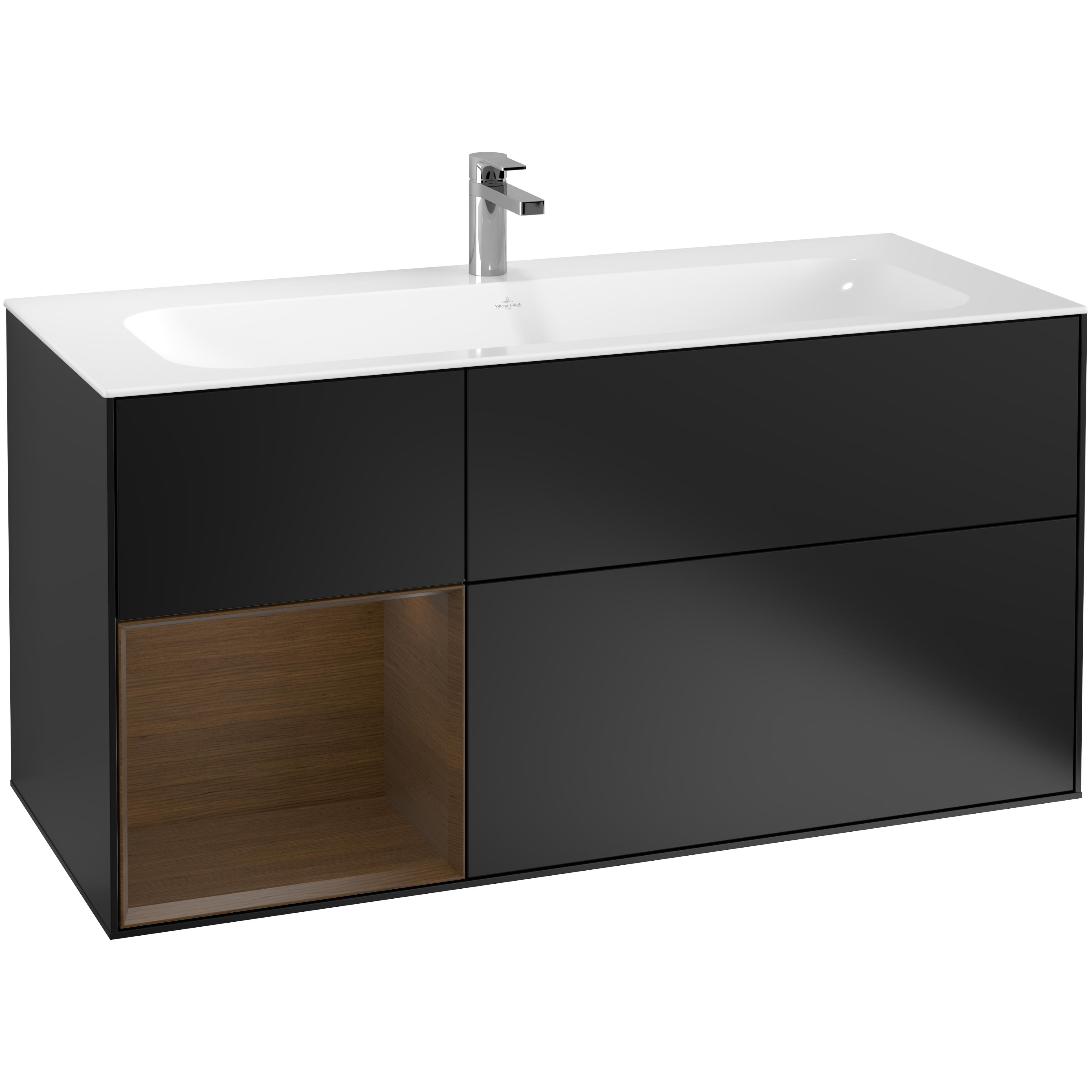 Tvättställsskåp Villeroy & Boch Finion med 3 Lådor och Hylla för Inbyggt Tvättställ | badrum - badrumsmobler - tvattstallsskap-och-kommod | KakelKungen