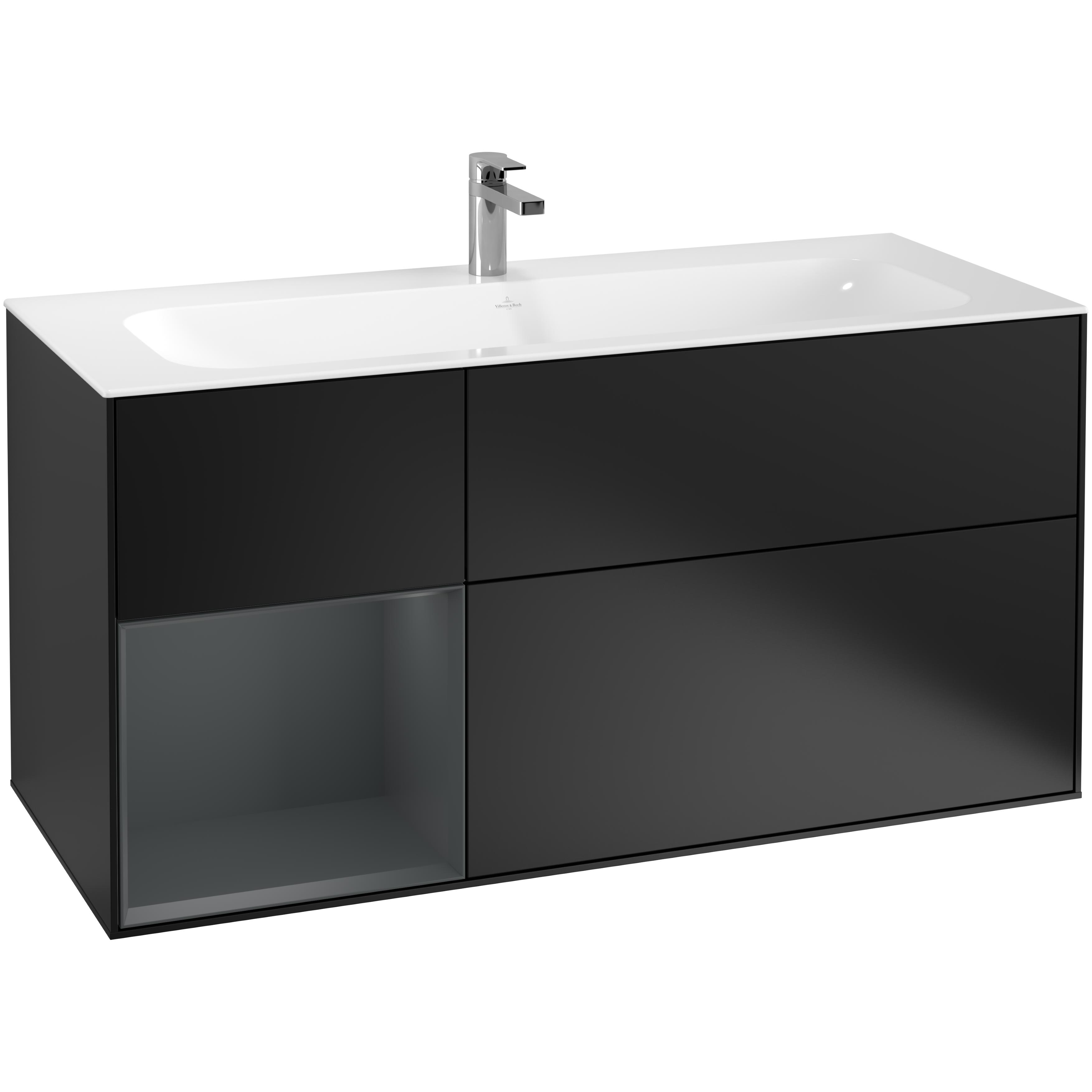 Tvättställsskåp Villeroy & Boch Finion med 3 Lådor och Hylla för Inbyggt Tvättställ | badrum - badrumsmobler - tvattstallsskap-och-kommod | KakelKungen