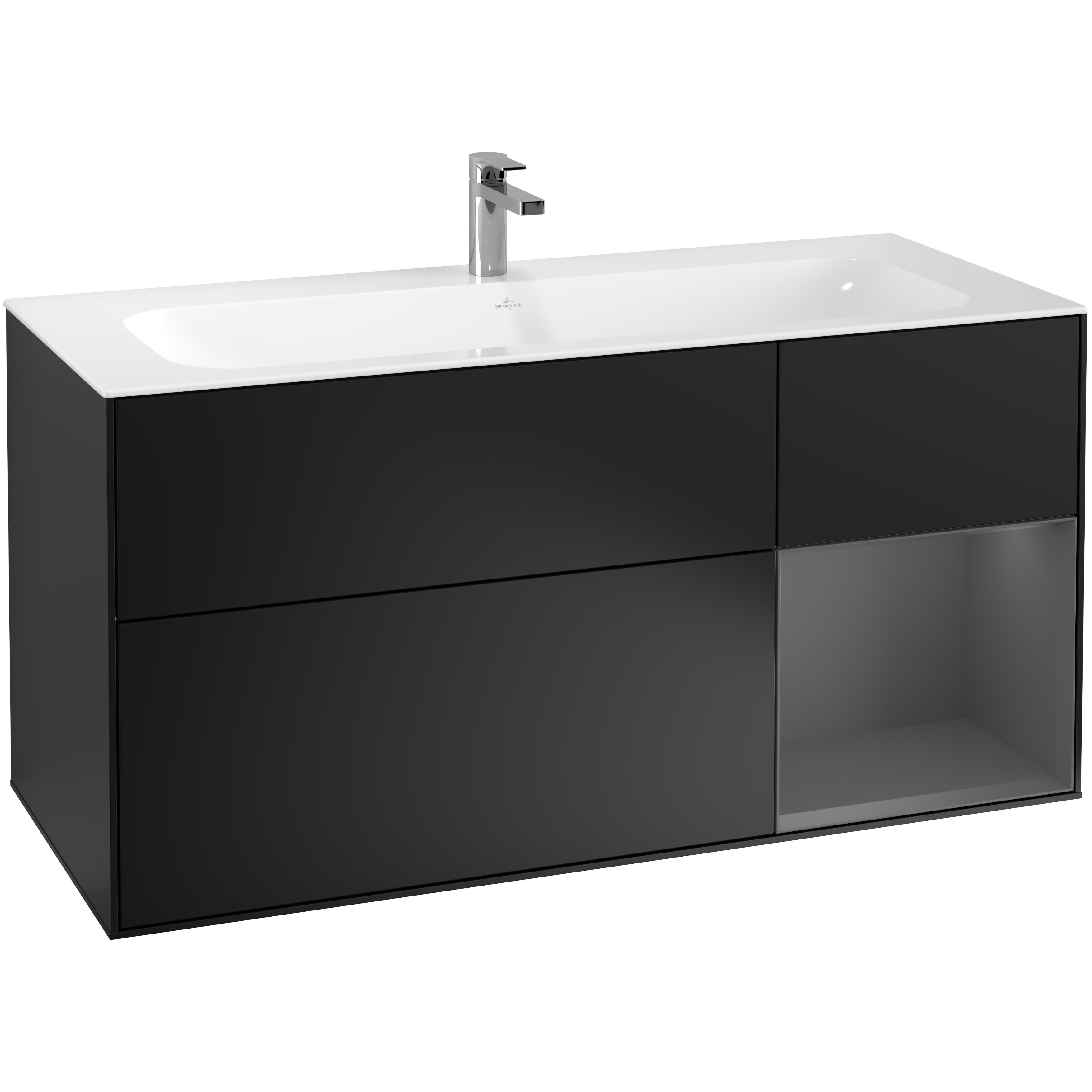 Tvättställsskåp Villeroy & Boch Finion med 3 Lådor och Hylla för Inbyggt Tvättställ | badrum - badrumsmobler - tvattstallsskap-och-kommod | KakelKungen