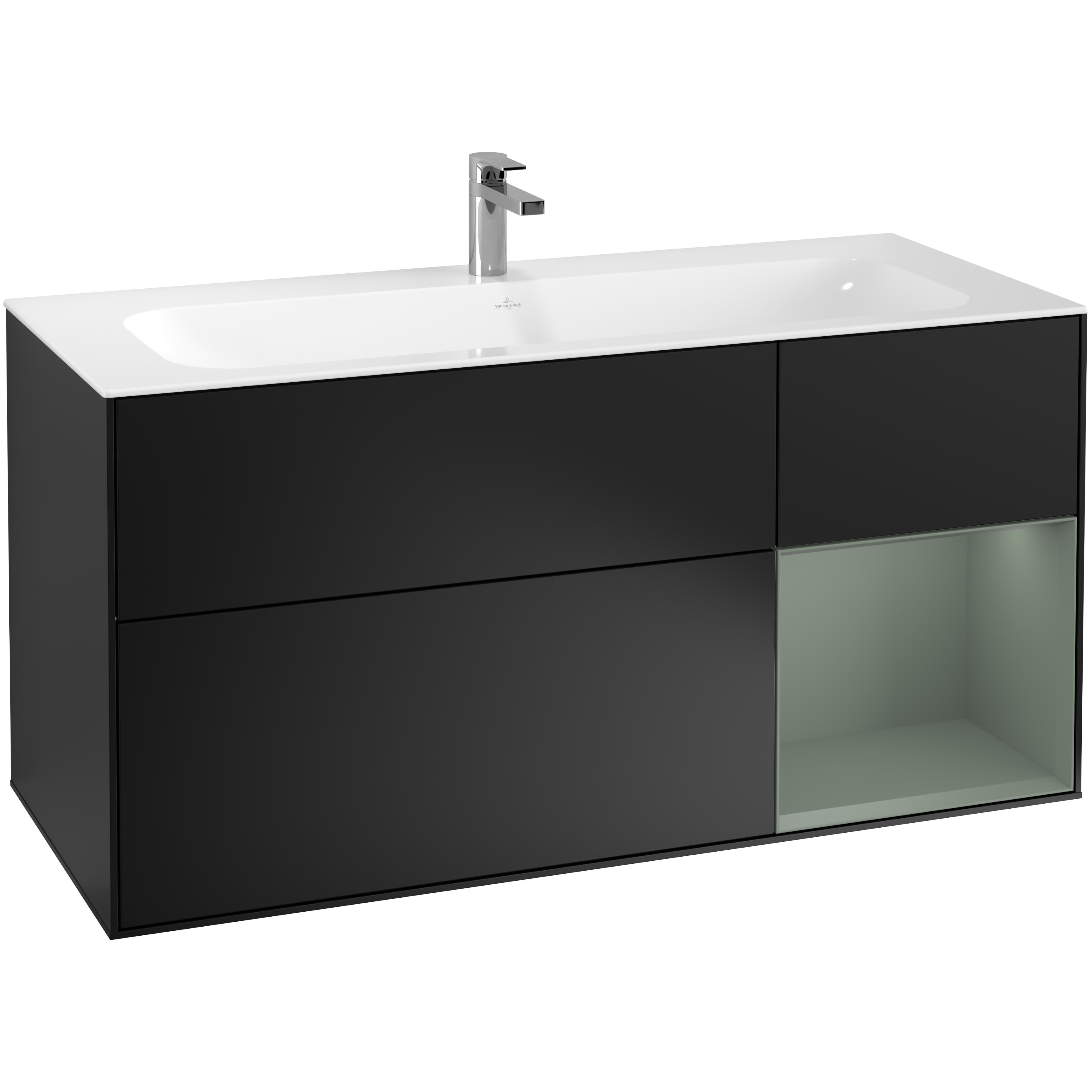 Tvättställsskåp Villeroy & Boch Finion med 3 Lådor och Hylla för Inbyggt Tvättställ | badrum - badrumsmobler - tvattstallsskap-och-kommod | KakelKungen