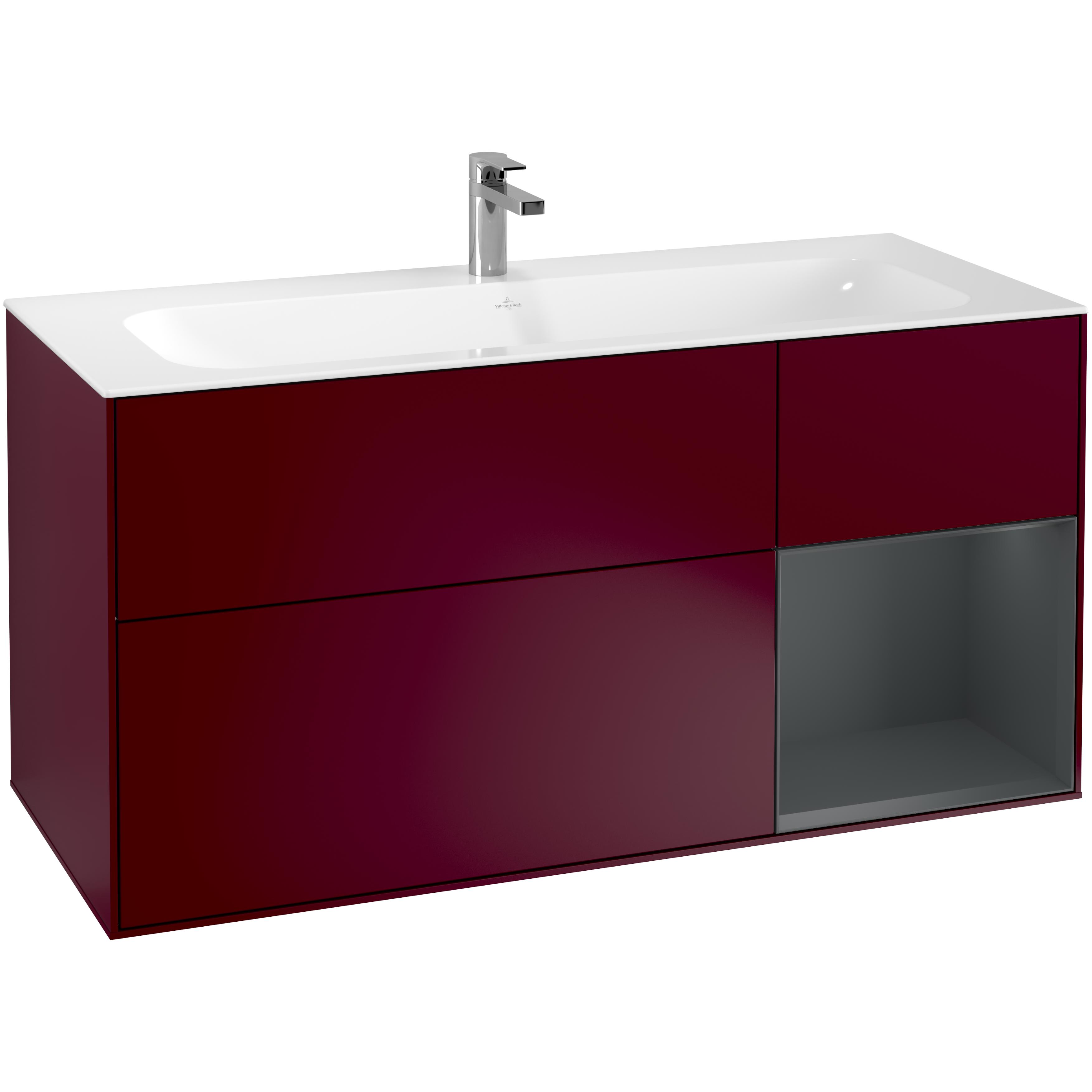 Tvättställsskåp Villeroy & Boch Finion med 3 Lådor och Hylla för Inbyggt Tvättställ | badrum - badrumsmobler - tvattstallsskap-och-kommod | KakelKungen