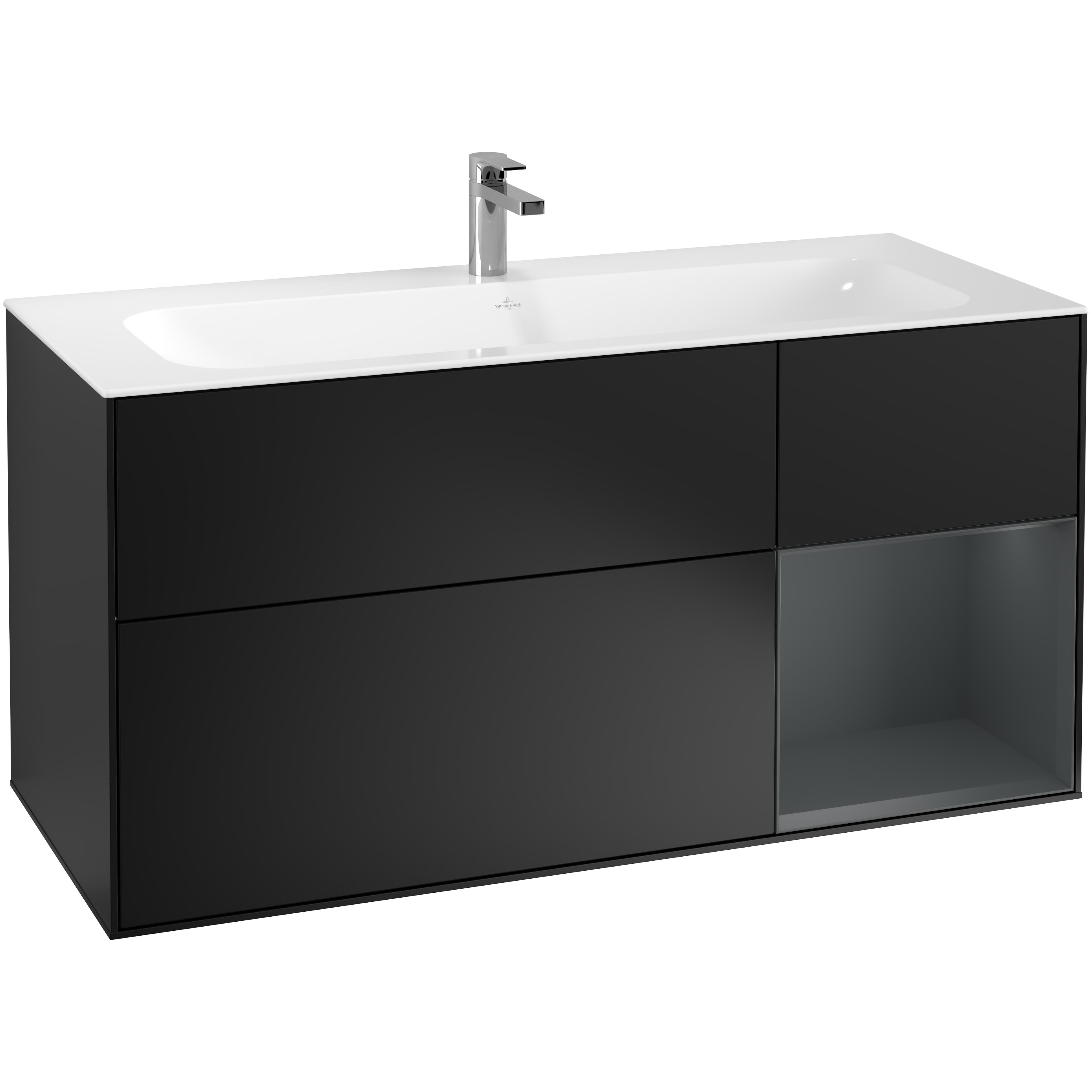 Tvättställsskåp Villeroy & Boch Finion med 3 Lådor och Hylla för Inbyggt Tvättställ | badrum - badrumsmobler - tvattstallsskap-och-kommod | KakelKungen