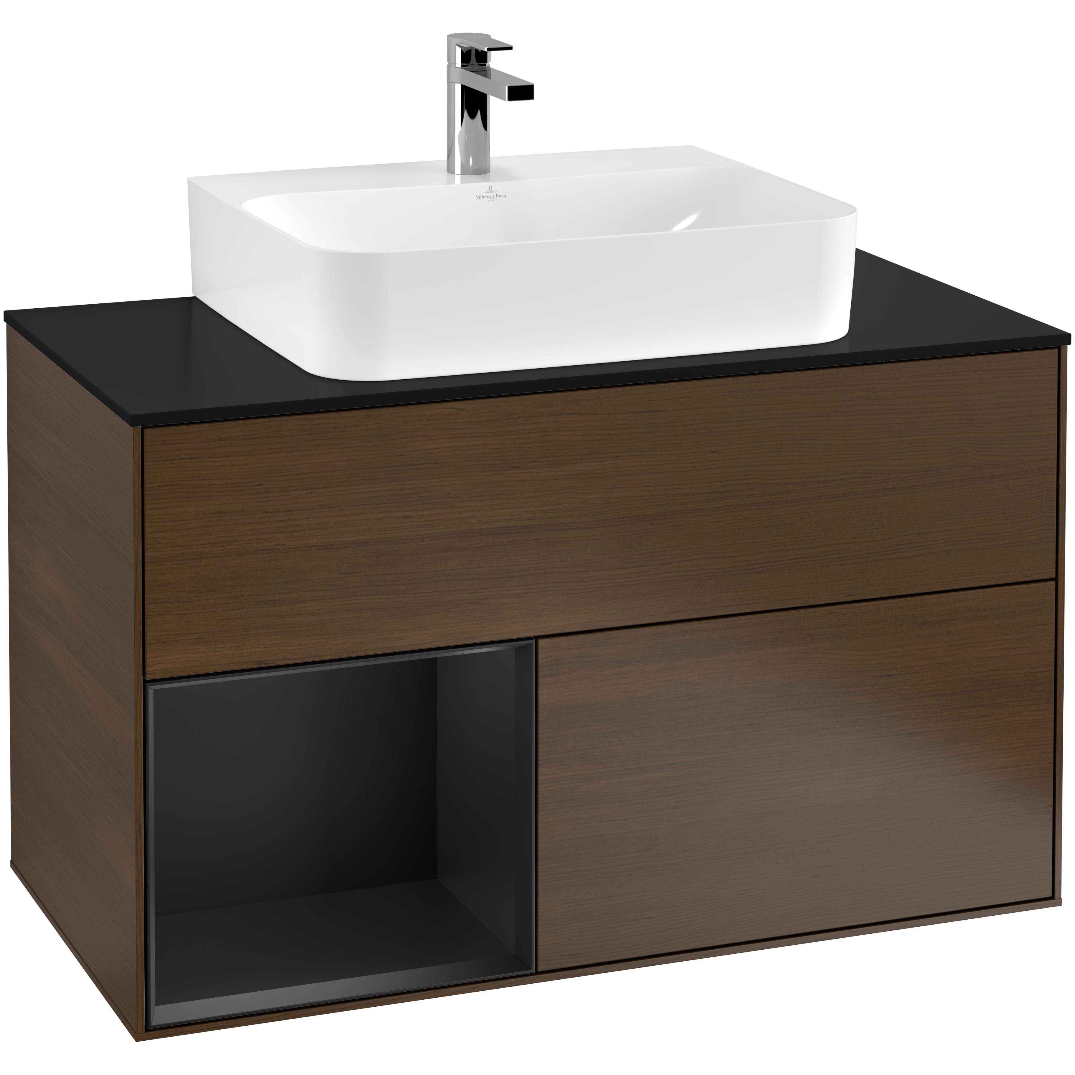 Tvättställsskåp Villeroy & Boch Finion med 2 Lådor Hylla och Bänkskiva för Centrerat Tvättställ