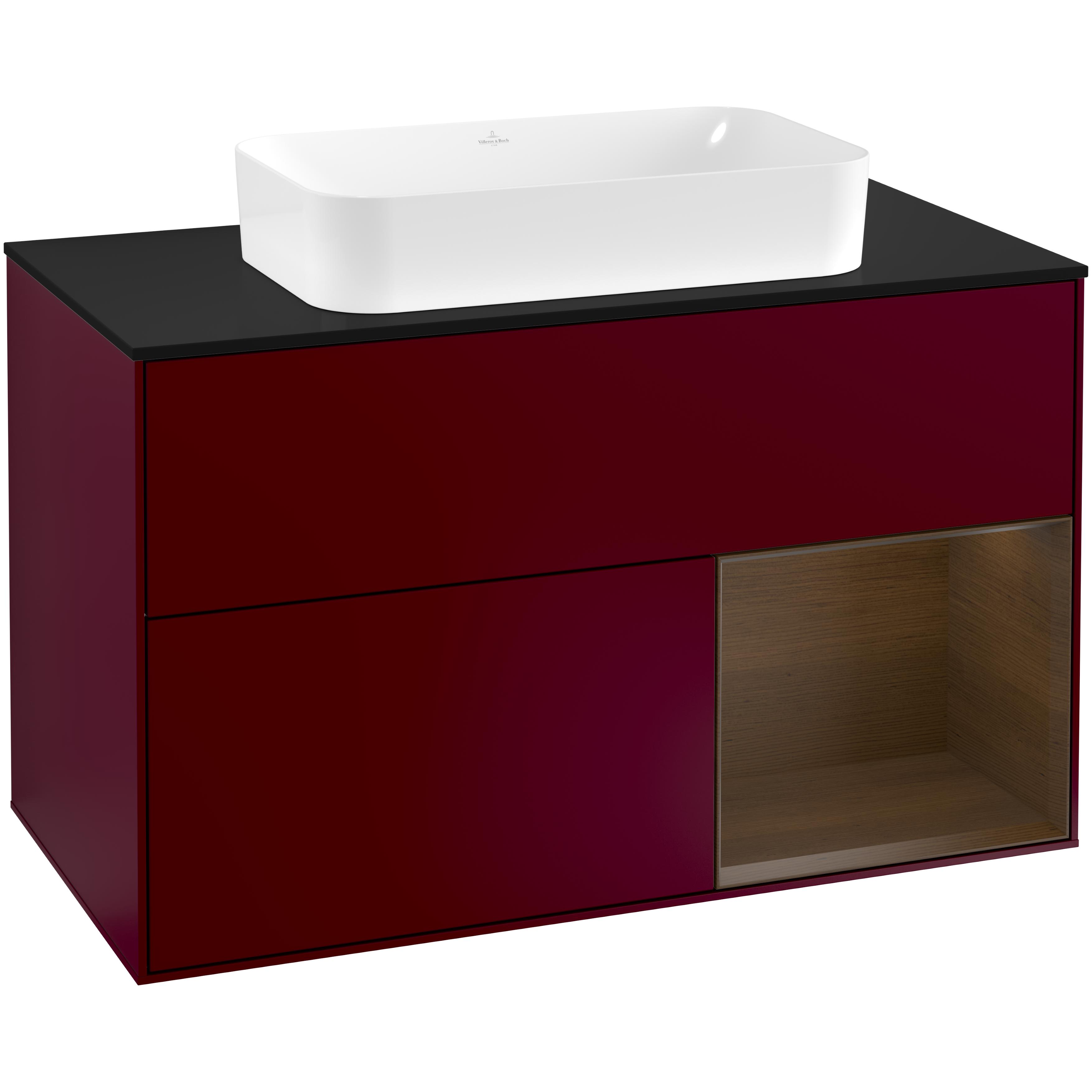 Tvättställsskåp Villeroy & Boch Finion med 2 Lådor Hylla och Bänkskiva för Fristående Tvättställ | badrum - badrumsmobler - tvattstallsskap-och-kommod | KakelKungen